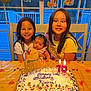 Viveeana joined the competition — help win amazing prizes! child, baby, birthday_cake, candles, celebration, party, smiling, happy, family, indoor, decorations, balloons, duck, table, chair, colorful, funny_face, siblings, festive, cake