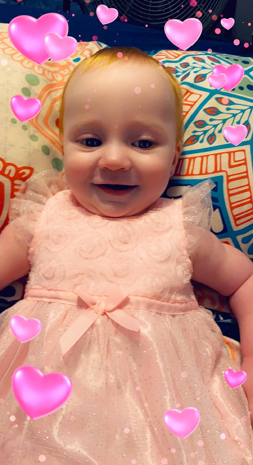 Allison joined the competition — help win amazing prizes! baby, baby_toddler_clothing, beauty, cheek, child, dress, facial_expression, fun, hairstyle, happy, iris, joy, magenta, person, pink, purple, red, skin, smile, textile