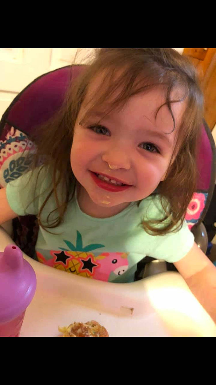 Madyson is registered to the contest to win money with this photo: cheek, child, eating, joy, mouth, person, play, smile, toddler