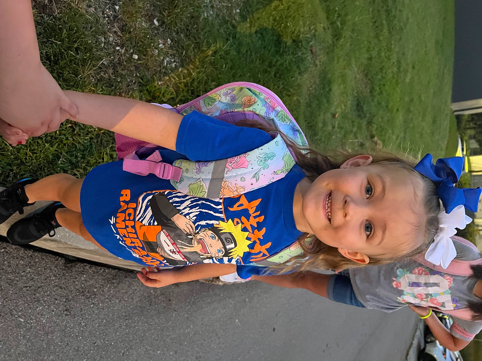 Alayna joined the competition — help win amazing prizes! calf, child, elbow, electric_blue, event, fun, grass, happy, human_leg, joy, knee, leisure, person, play, recreation, sitting, smile, spring, thigh, toddler