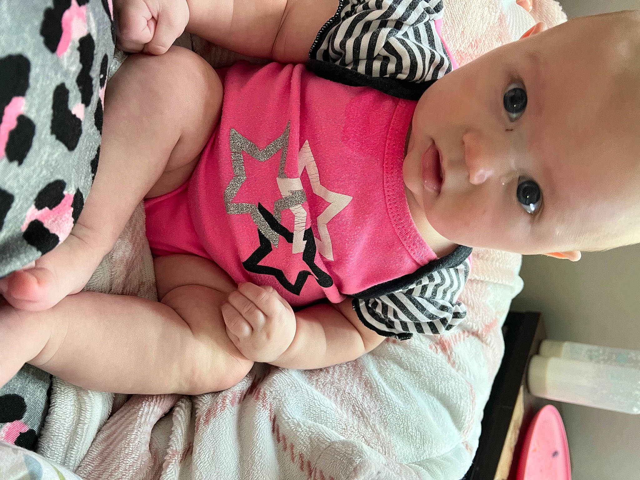 Brooklyn joined the competition — help win amazing prizes! baby, baby_toddler_clothing, cheek, chest, comfort, elbow, eyelash, finger, human_body, human_leg, lip, mouth, nail, neck, nose, person, pink, skin, thigh, thumb