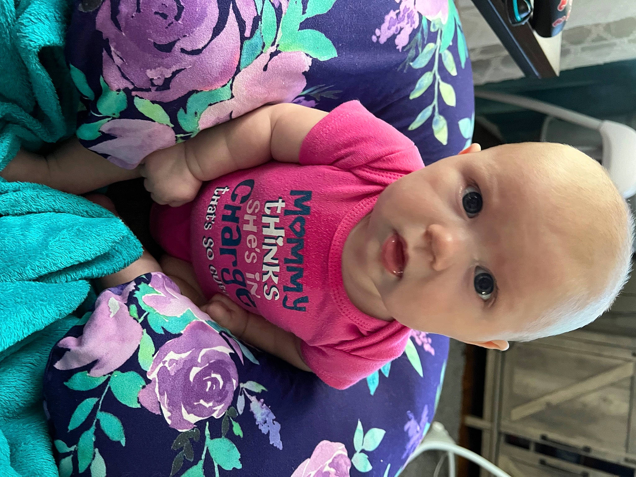 Brooklyn joined the competition — help win amazing prizes! baby, baby_toddler_clothing, cheek, cool, eye, facial_expression, hand, happy, head, human, human_body, mouth, organ, person, pink, product, purple, skin, smile, toddler