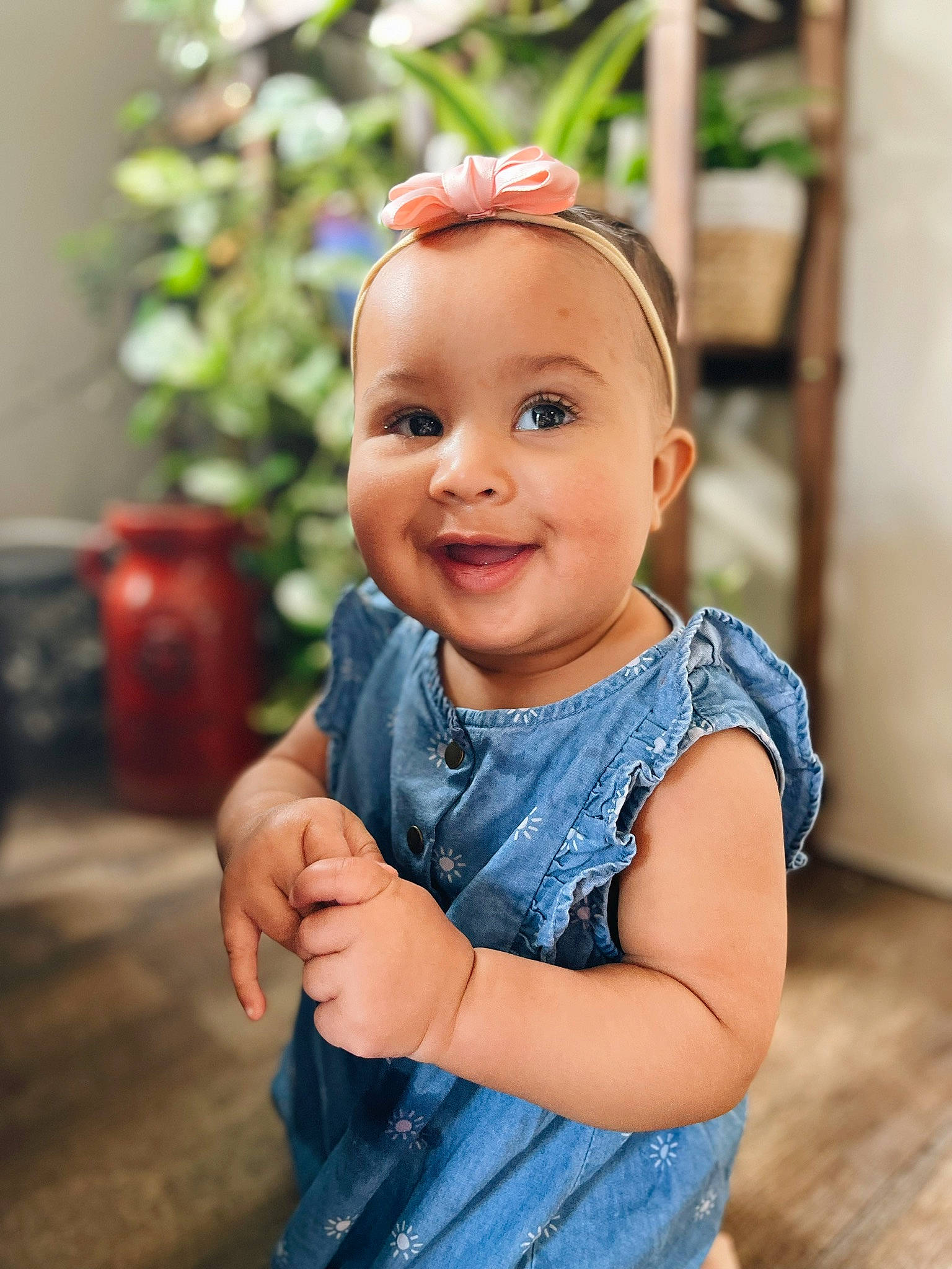 Indigo joined the competition — help win amazing prizes! baby, baby_toddler_clothing, cheek, child, clothing, electric_blue, flash_photography, fun, gesture, grass, happy, iris, joy, lip, people_in_nature, person, plant, skin, sleeve, smile