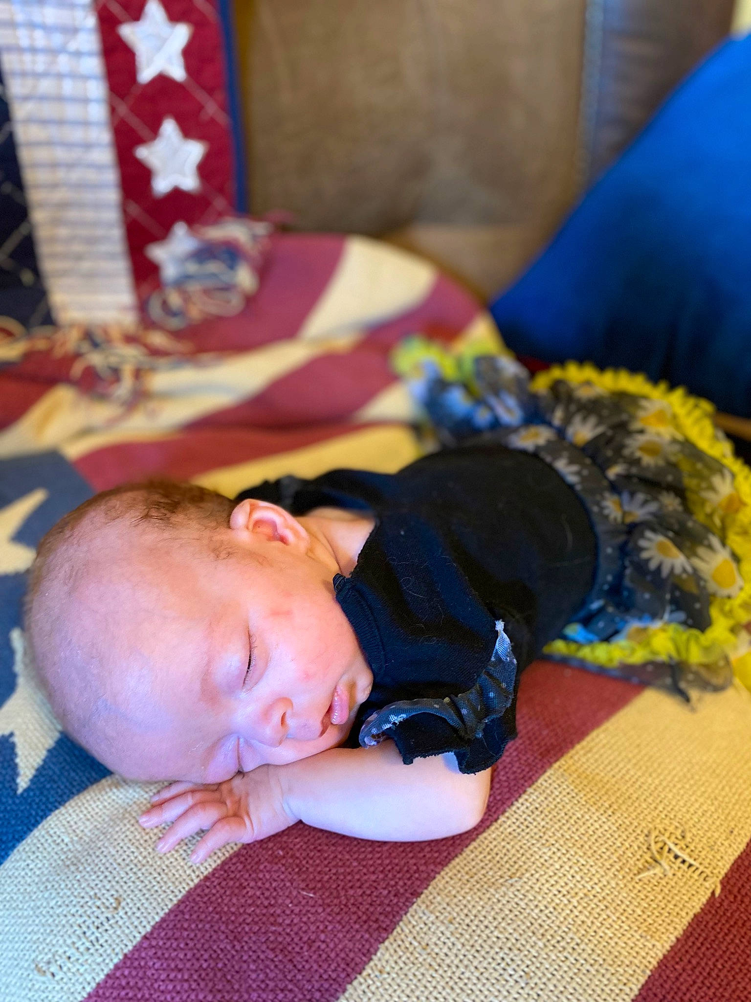 Brookelynn joined the competition — help win amazing prizes! baby, baby_products, baby_toddler_clothing, bedtime, child, comfort, couch, electric_blue, flag, flooring, fun, happy, leisure, linens, nap, person, room, sitting, sleep, toddler