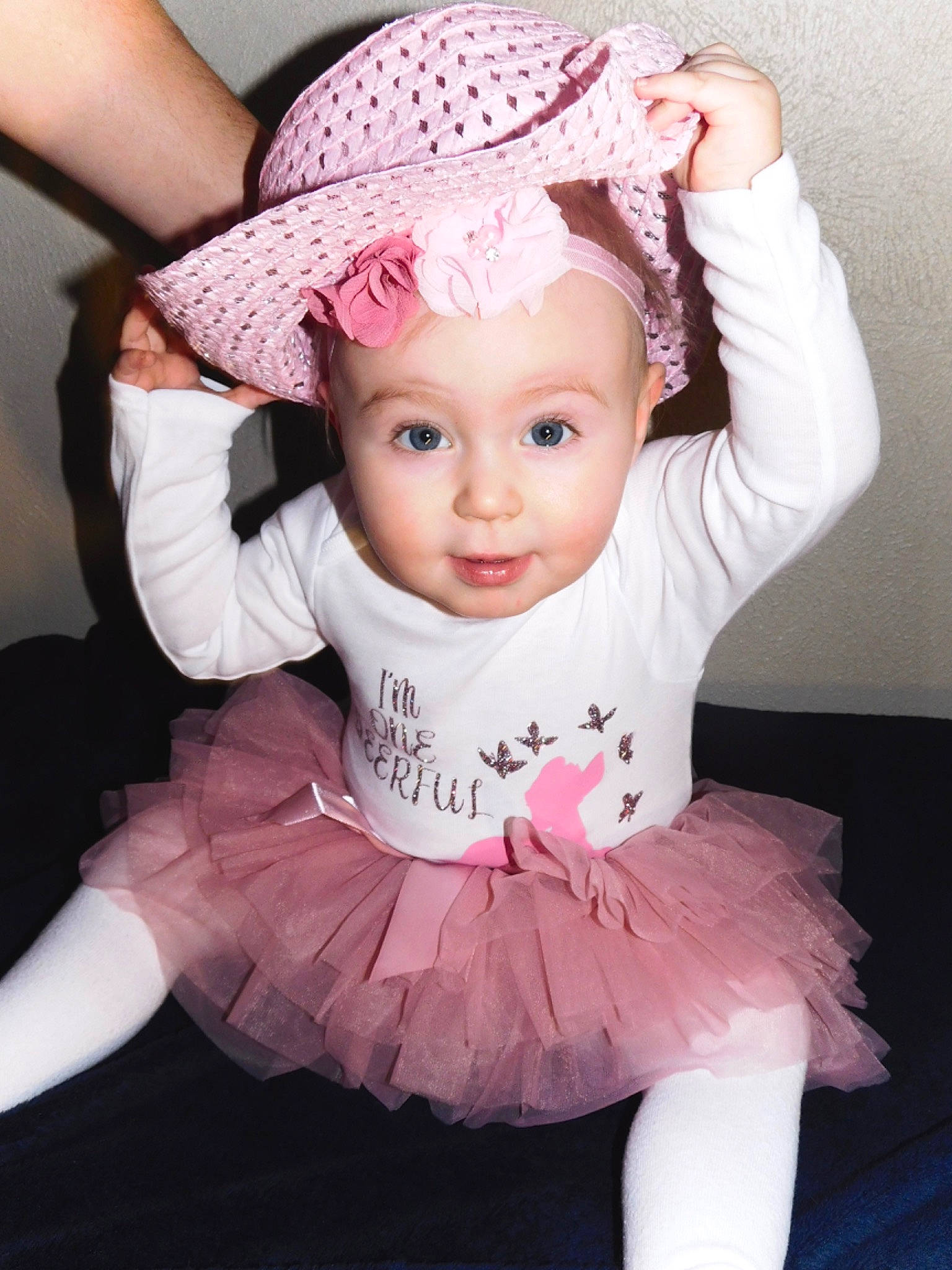 Willow is registered to the contest to win money with this photo: baby, baby_toddler_clothing, ballet_tutu, beauty, child, costume_hat, hair_accessory, headband, headgear, headpiece, headwear, magenta, pattern, person, pink, product, purple, ruffle, sleeve, toddler