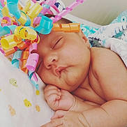 Paisley joined the competition — help win amazing prizes! bedtime, cheek, child, ear, finger, hair_accessory, hand, infant, pink, product, skin, sleep, toddler