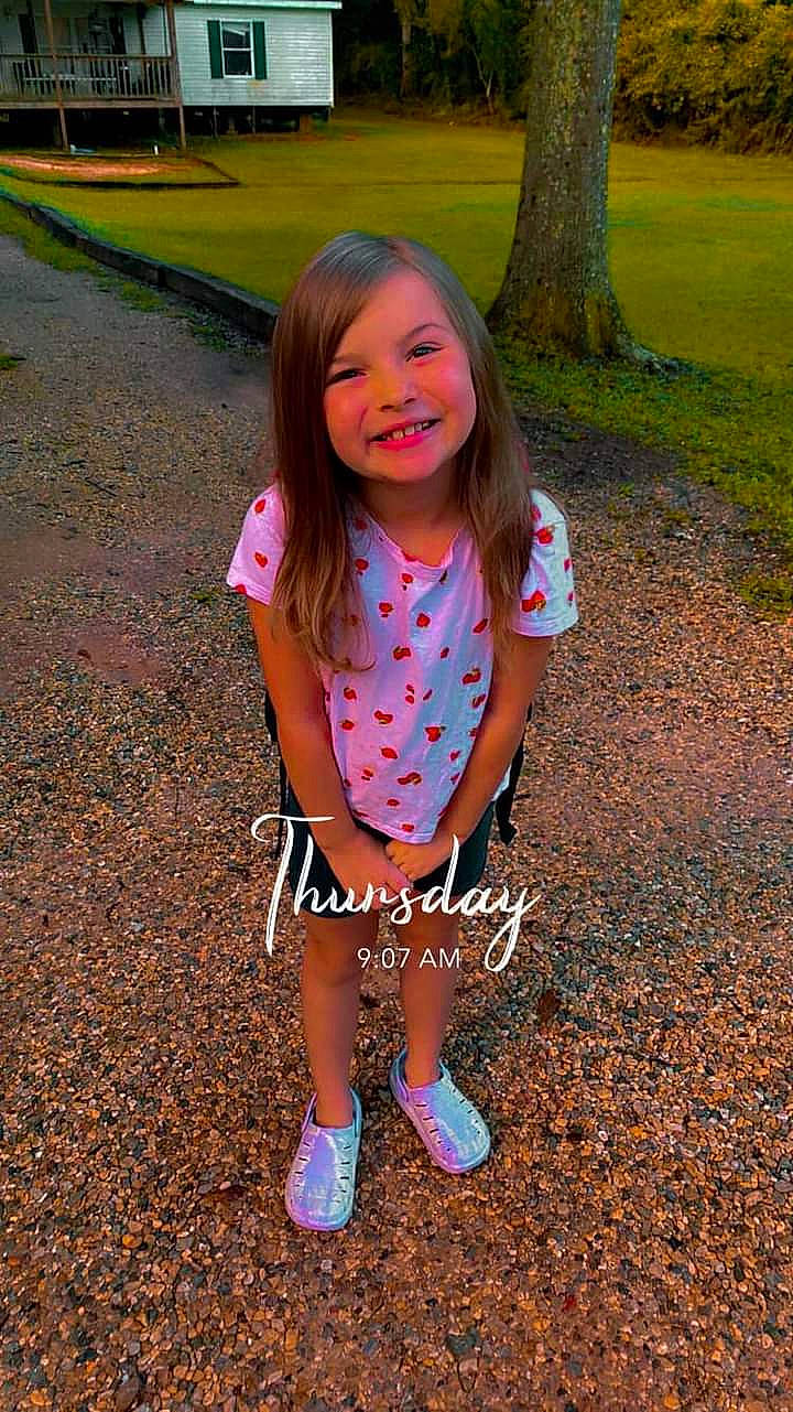 Mckenzie joined the competition — help win amazing prizes! baby_toddler_clothing, eye, face, fun, grass, hair, happy, head, joy, leaf, leisure, long_hair, people_in_nature, person, pink, recreation, sleeve, smile, thigh, toddler