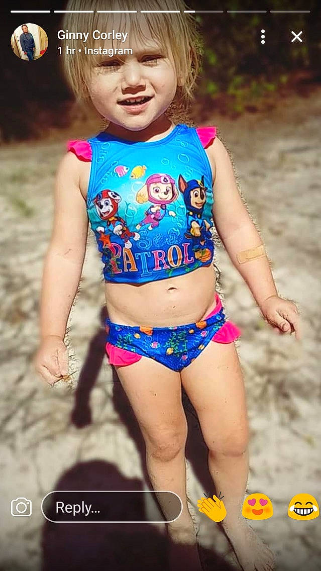 Jacey joined the competition — help win amazing prizes! abdomen, child, fun, girl, happiness, headwear, person, product, summer, swimwear, thigh, toddler, undergarment, vacation