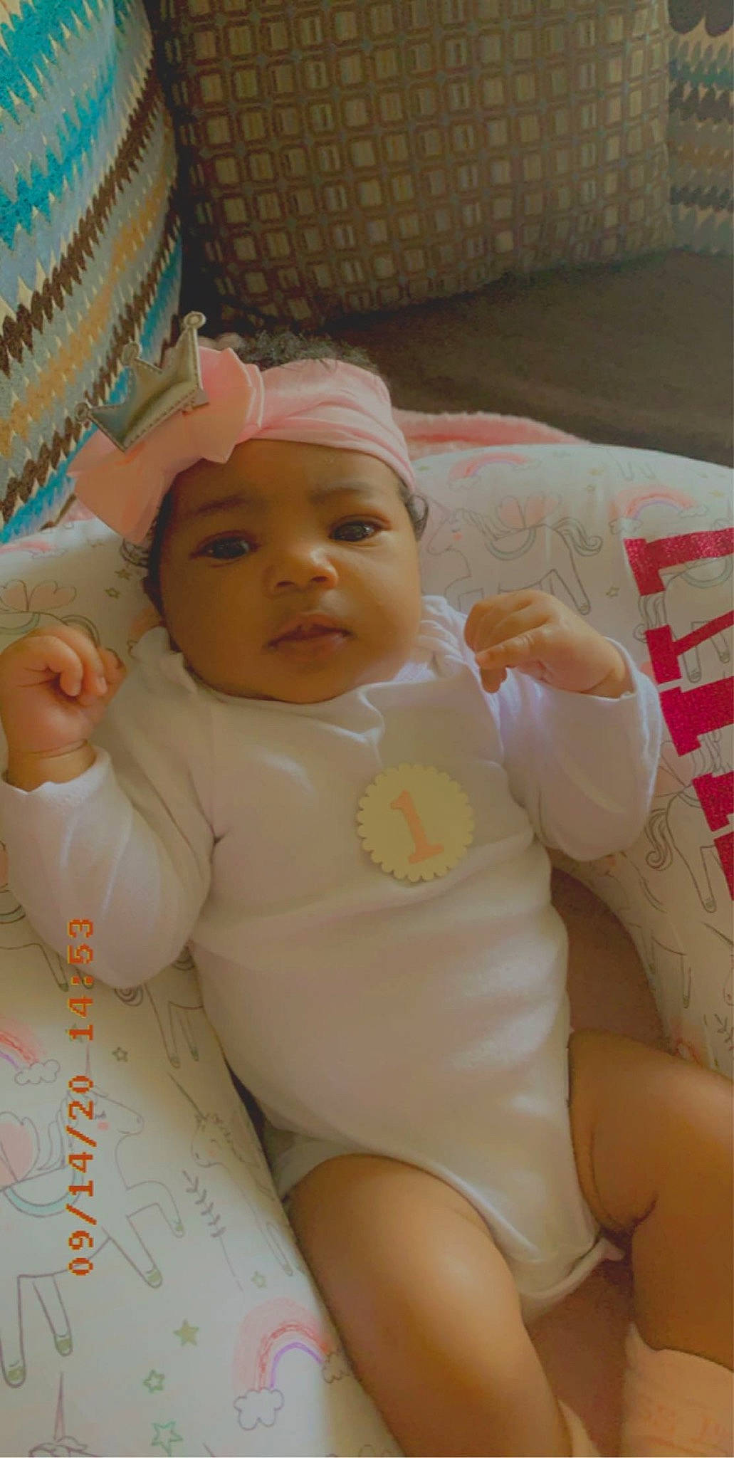 Khloe joined the competition — help win amazing prizes! baby, child, headwear, person
