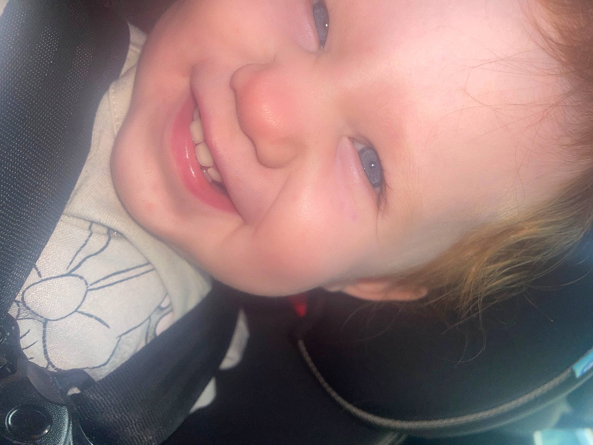 Chloe is registered to the contest to win money with this photo: baby, cheek, ear, eye, eyelash, finger, forehead, gesture, happy, human_body, iris, jaw, joy, lip, mouth, neck, nose, person, skin, smile