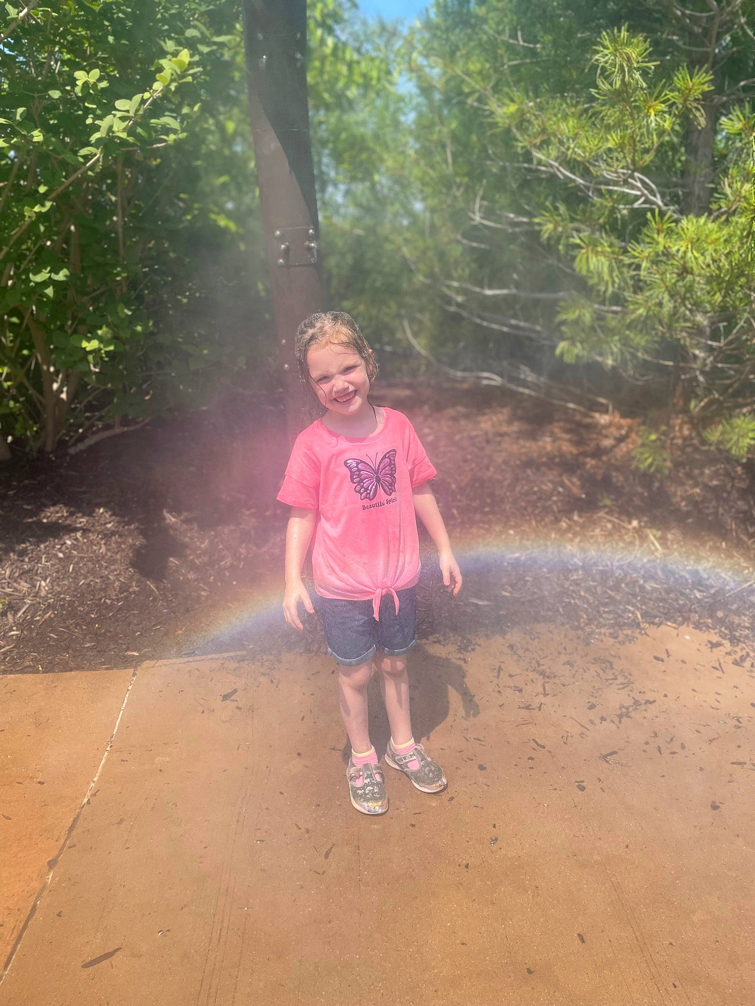Ava joined the competition — help win amazing prizes! asphalt, forest, fun, grass, happy, joy, jungle, landscape, leisure, natural_environment, people_in_nature, person, plant, recreation, road, shorts, soil, tints_and_shades, trail, tree