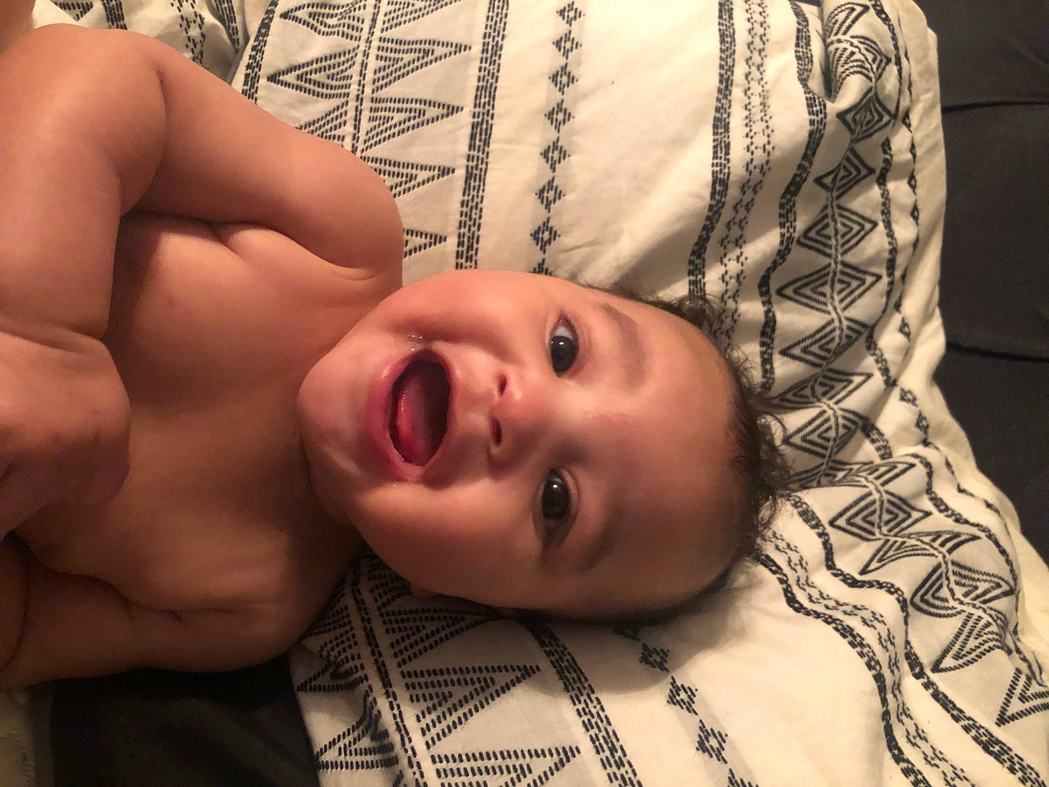 Rodney is registered to the contest to win money with this photo: arm, baby, barechested, cheek, chest, child, chin, close_up, ear, eye, face, forehead, head, lip, mouth, muscle, neck, nose, person, skin