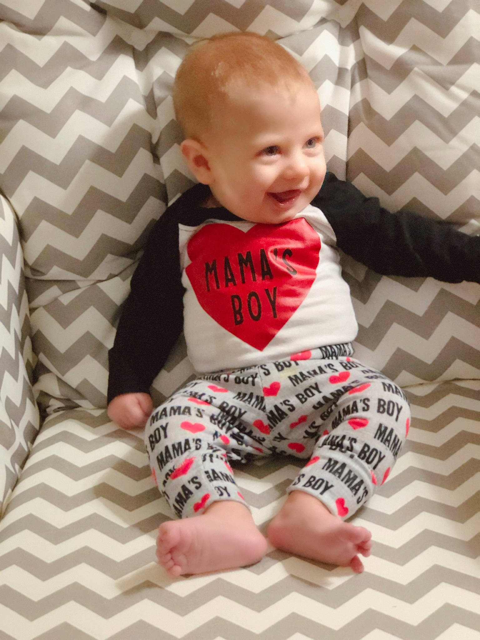 Hollis joined the competition — help win amazing prizes! baby, baby_products, baby_toddler_clothing, child, design, pattern, person, product, sitting, sleeve, toddler