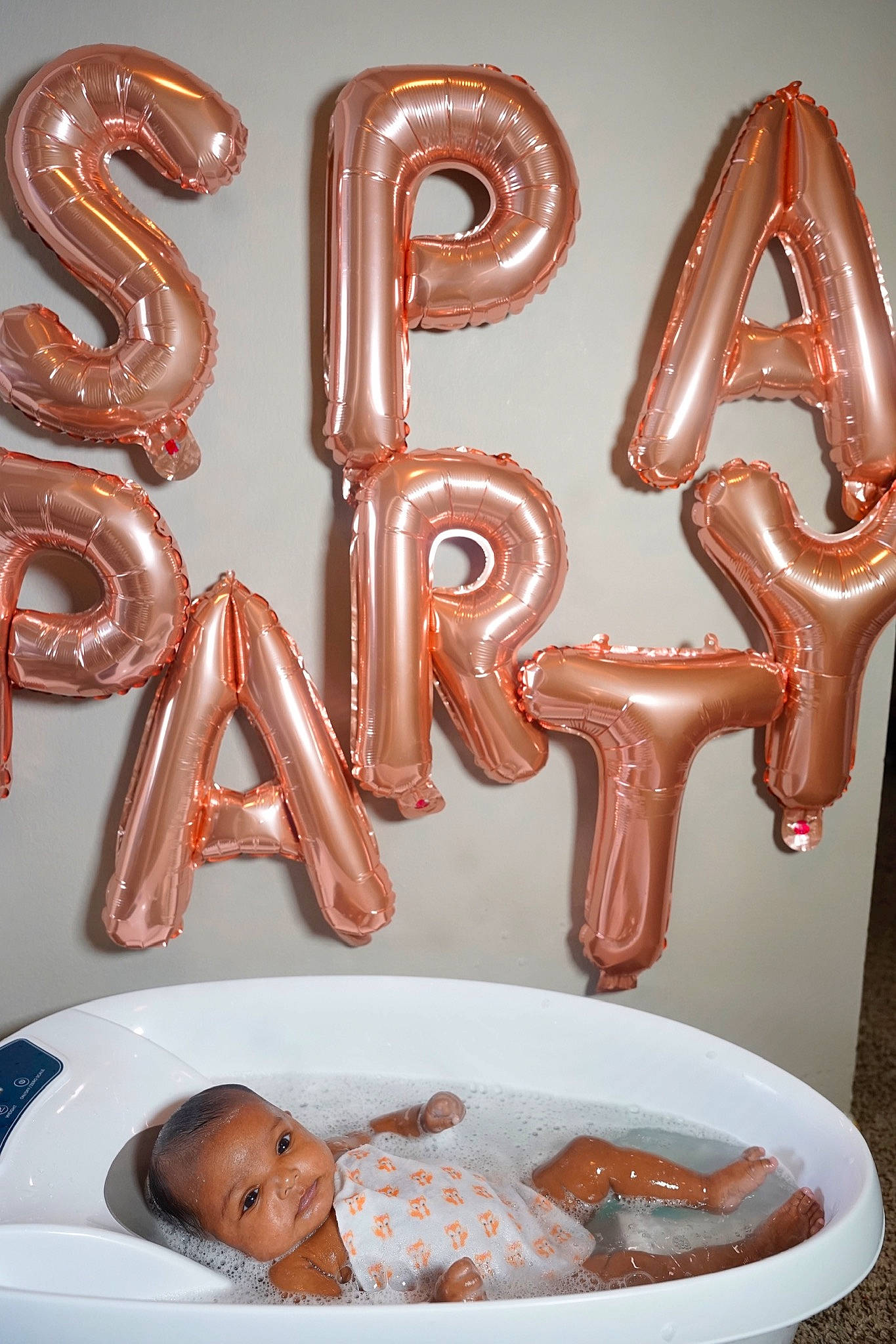 Demi is registered to the contest to win money with this photo: art, baby, bathing, bathtub, beauty, child, comfort, event, flesh, font, fun, material_property, metal, organ, person, photograph, product, rectangle, symbol, toddler