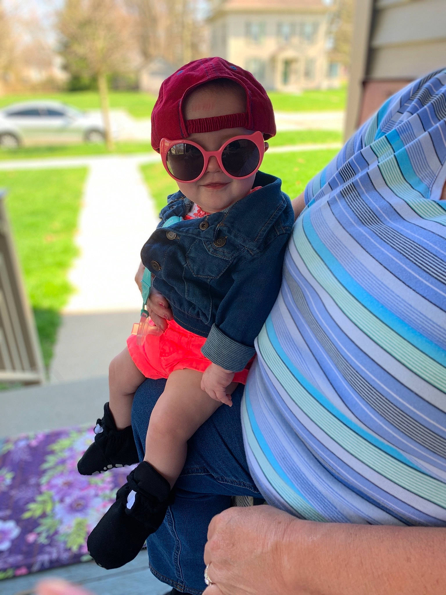Gemma joined the competition — help win amazing prizes! child, cool, eyewear, fashion, fashion_accessory, footwear, glasses, headgear, leg, person, personal_protective_equipment, sunglasses, toddler, vacation