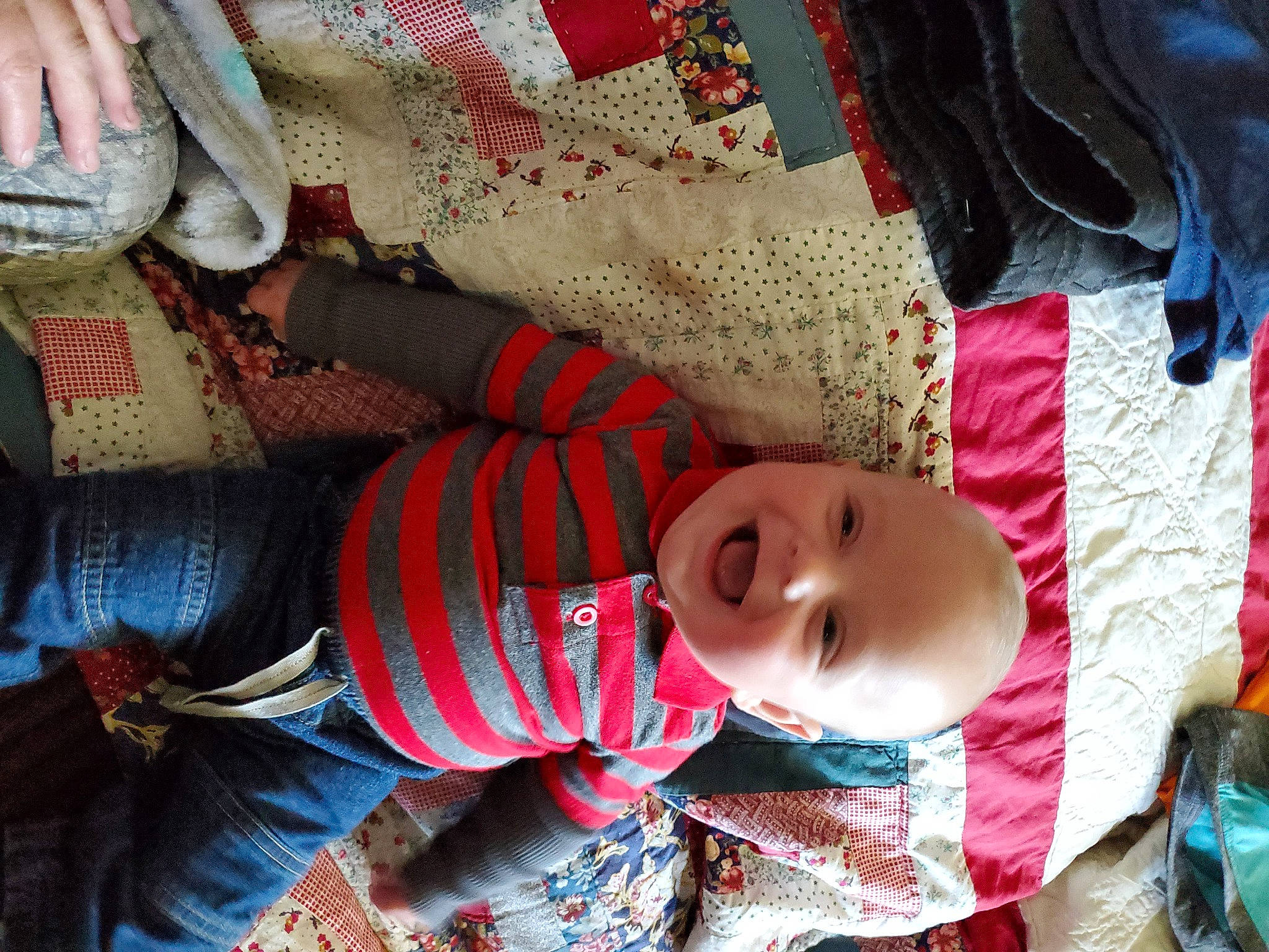 Jaxson joined the competition — help win amazing prizes! baby, child, person, smile, textile, toddler