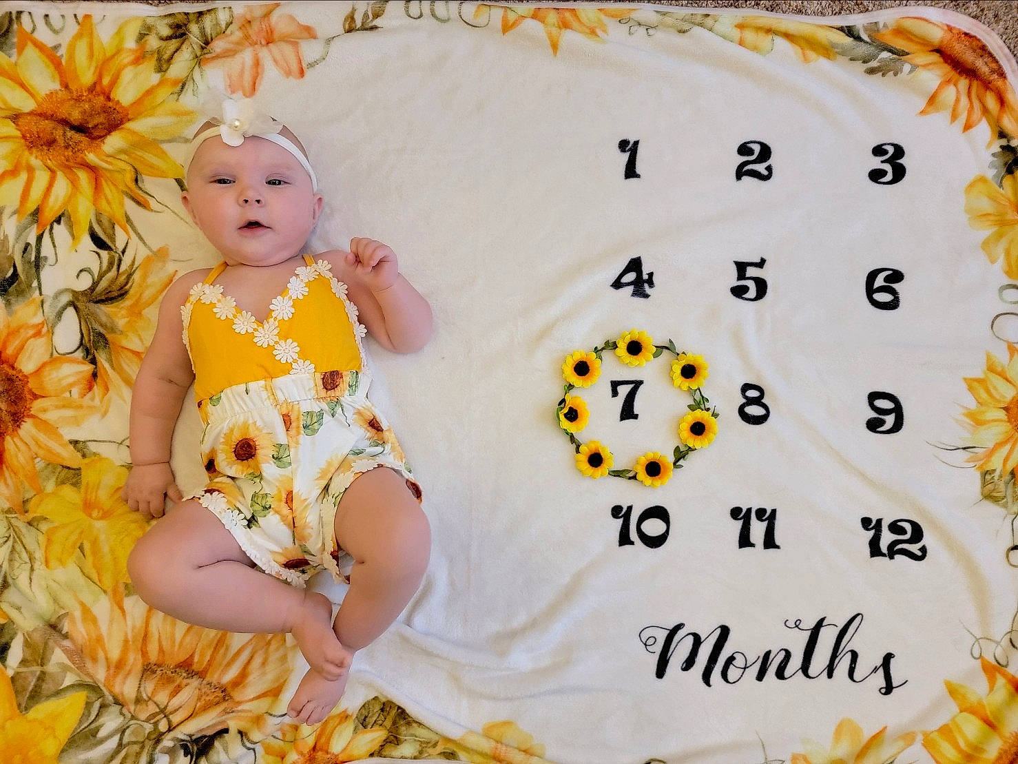 Millie joined the competition — help win amazing prizes! art, baby, baby_toddler_clothing, child, circle, facial_expression, font, grass, happy, headwear, pattern, peach, people_in_nature, person, product, room, sleeve, t_shirt, textile, toddler