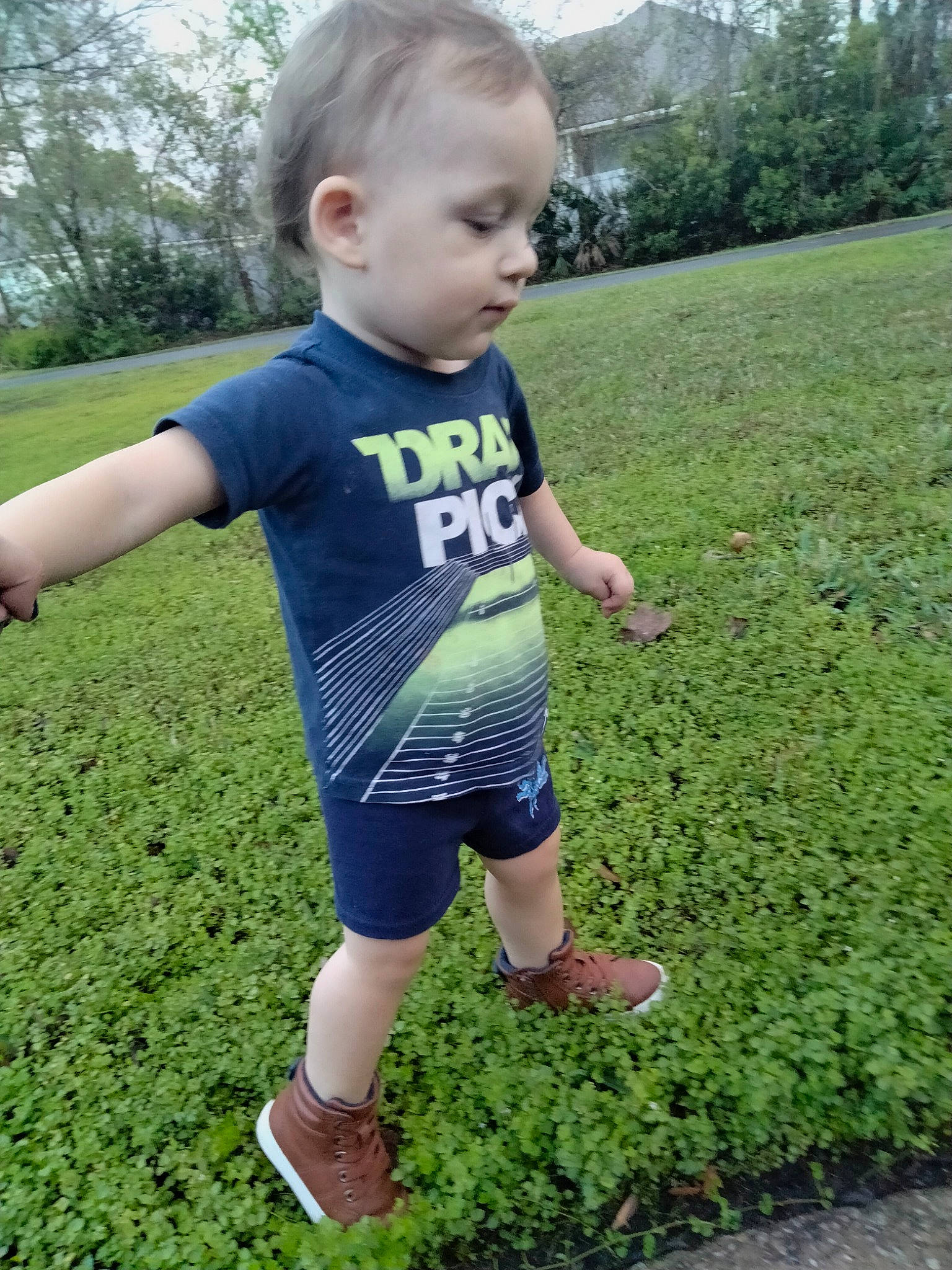 Victor Lucian joined the competition — help win amazing prizes! baby, baby_toddler_clothing, child, fun, grass, grass_family, grassland, groundcover, happy, human_leg, lawn, leisure, nature, people_in_nature, person, plant, recreation, sleeve, t_shirt, toddler