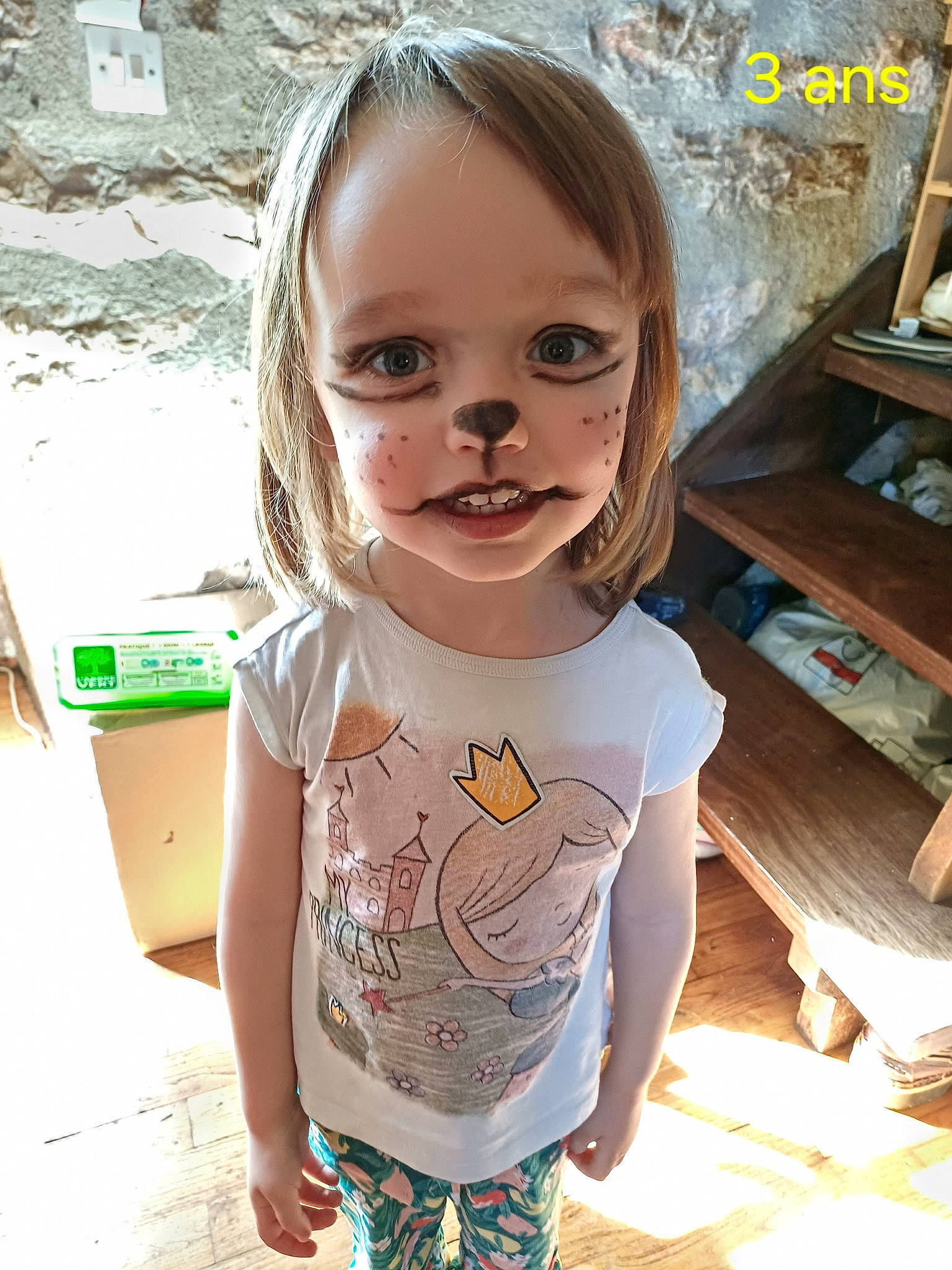 Lise participe au concours pour gagner de l'argent avec cette photo : baby, baby_toddler_clothing, blond, cheek, child, chin, cool, eyelash, fun, happy, iris, mouth, nose, person, skin, sleeve, smile, t_shirt, toddler, tree
