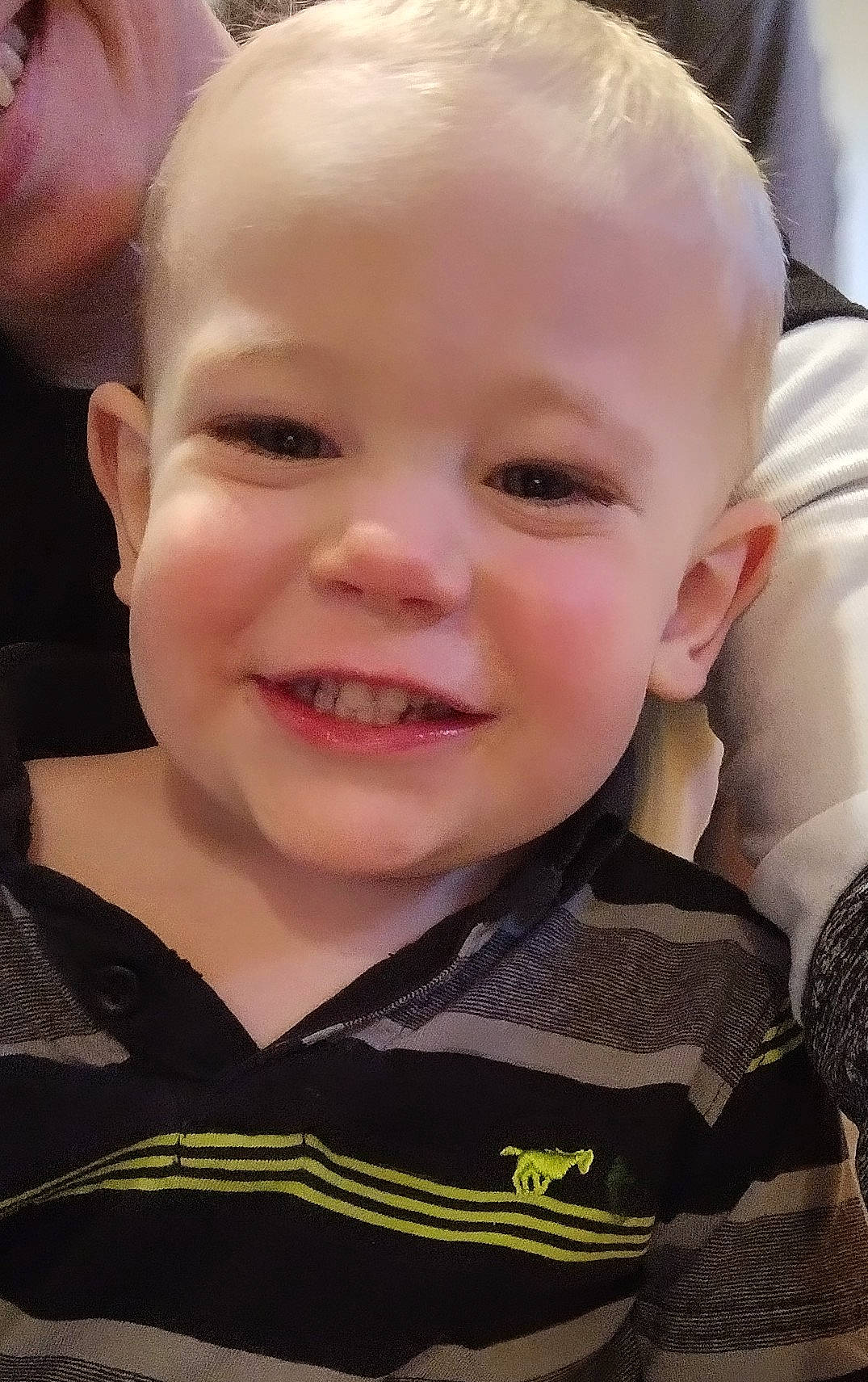 Forest is registered to the contest to win money with this photo: baby, baby_toddler_clothing, cheek, ear, eyebrow, eyelash, facial_expression, forehead, fun, gesture, happy, iris, joy, lip, mouth, nose, person, skin, sleeve, smile