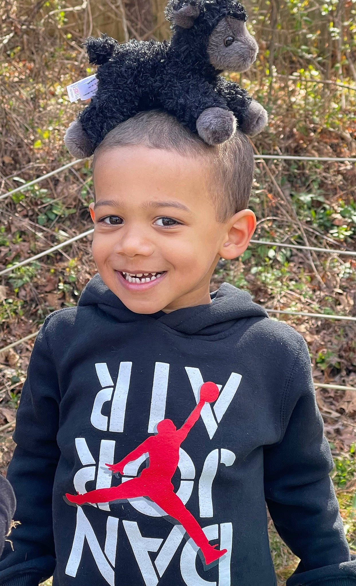 Brison joined the competition — help win amazing prizes! clothing, cool, eye, face, grass, green, hair, handwriting, happy, head, joy, leaf, mammal, outerwear, person, photograph, plant, sleeve, smile, t_shirt