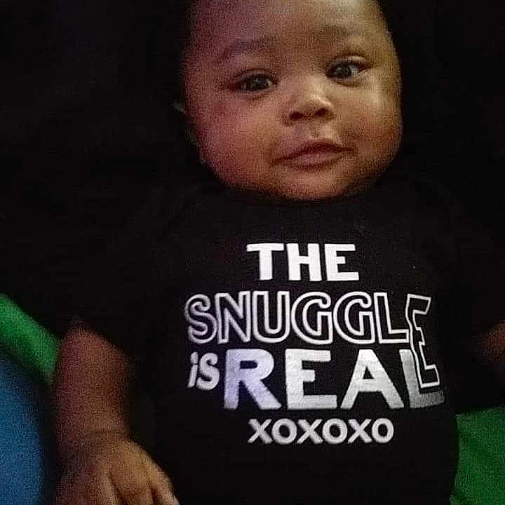 Damarion joined the competition — help win amazing prizes! baby, cheek, child, cool, ear, face, forehead, head, night, nose, people, person, photo_caption, sleeve, smile, t_shirt, toddler, top