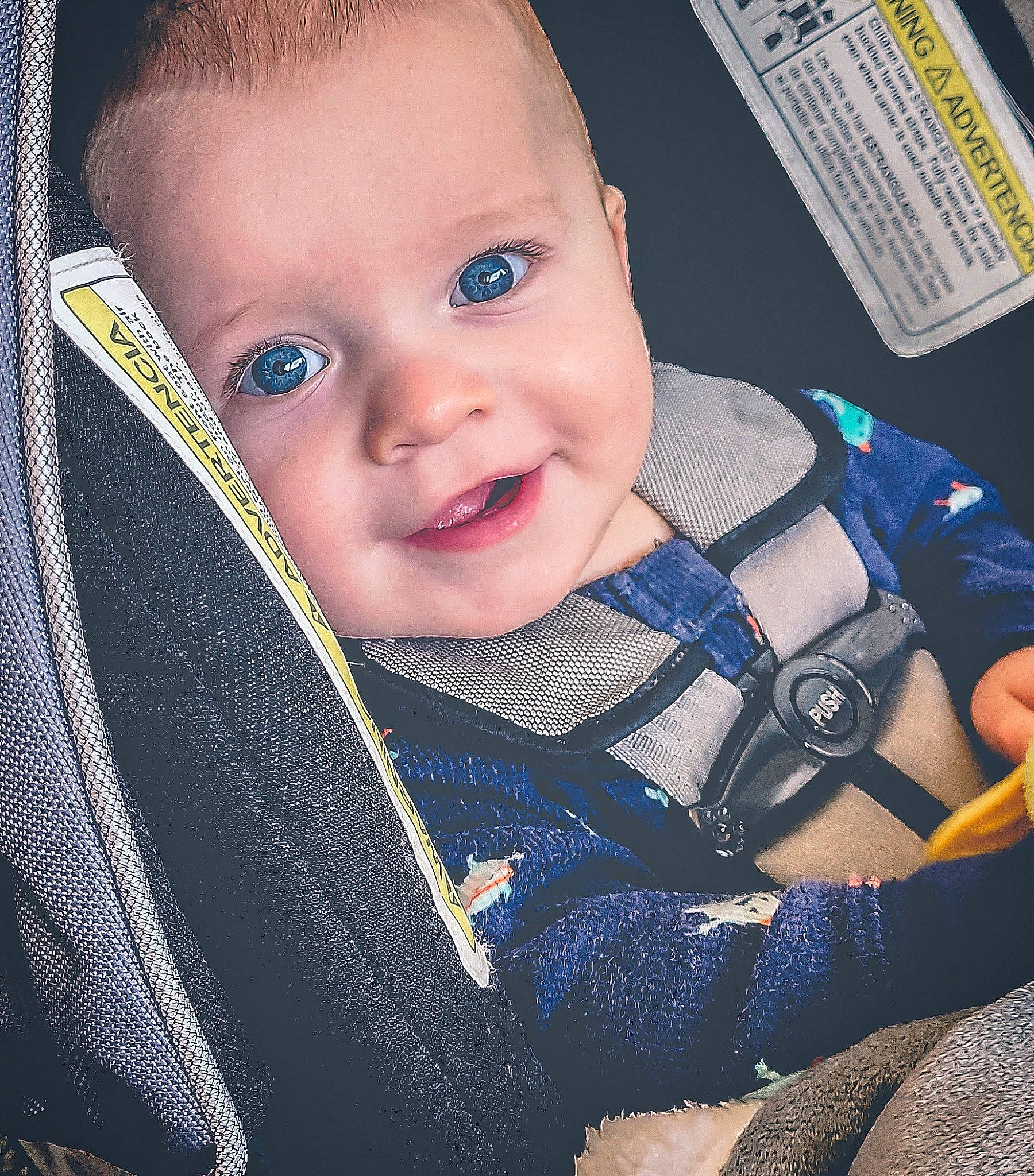Daxon joined the competition — help win amazing prizes! azure, baby, baby_carriage, baby_products, baby_toddler_clothing, beauty, cheek, child, cool, electric_blue, eyebrow, eyelash, finger, fun, happy, iris, lip, nose, person, smile