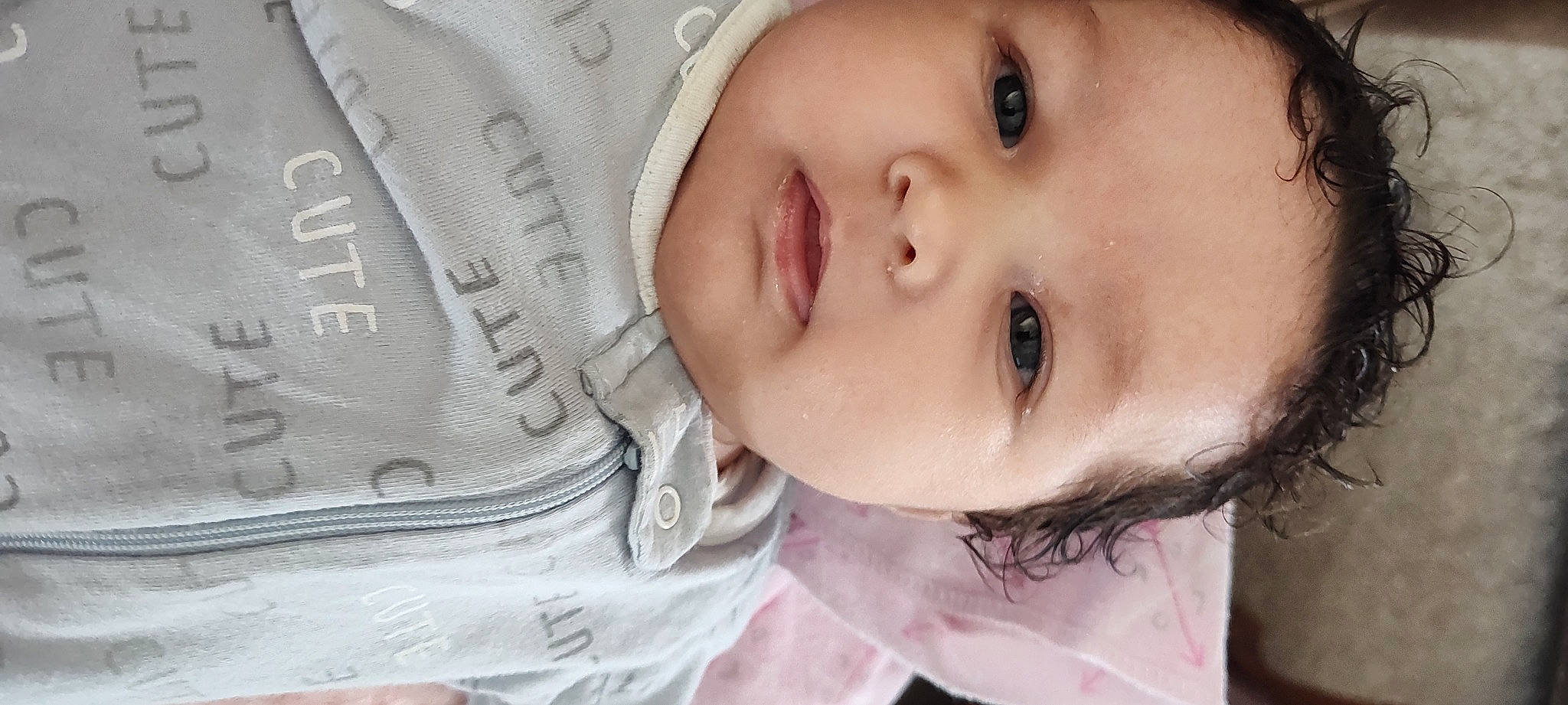 Andrea joined the competition — help win amazing prizes! baby, baby_products, baby_toddler_clothing, cap, cheek, child, eyelash, fashion_accessory, flash_photography, happy, hat, headgear, lip, nose, person, photograph, portrait_photography, skin, smile, toddler