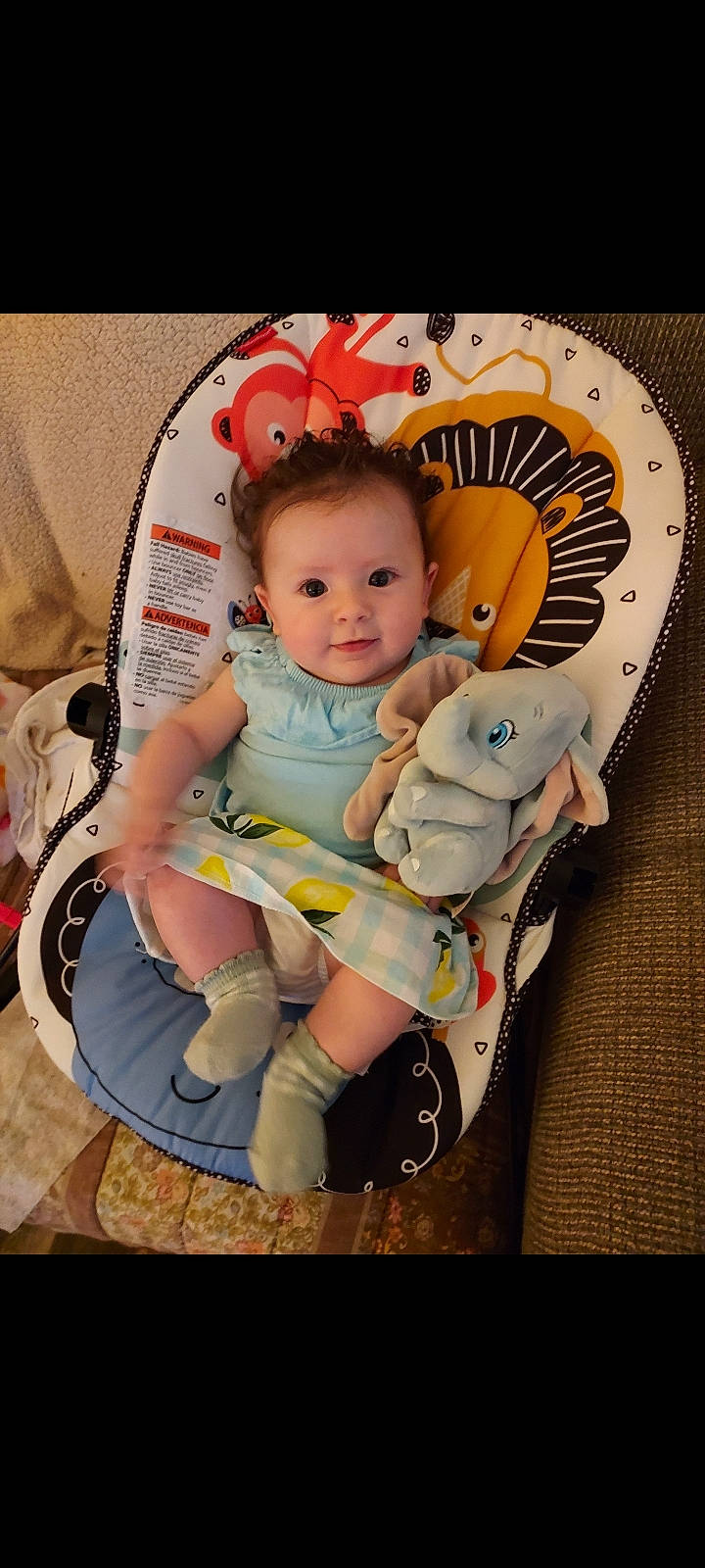 Sierra is registered to the contest to win money with this photo: baby, baby_carriage, baby_products, baby_safety, baby_sleeping, baby_toddler_clothing, baby_toys, chair, cheek, child, clock, comfort, fashion_accessory, happy, home_accessories, person, product, room, sitting, toddler