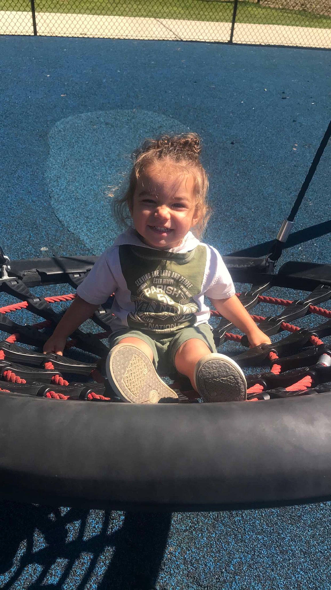 Taige is registered to the contest to win money with this photo: child, joy, person