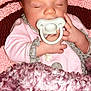 Aurelia joined the competition — help win amazing prizes! baby, blanket, child, closed_eyes, comfort, cozy, cute, face, hands, indoor, infant, nap, pacifier, peaceful, pink_clothing, portrait, resting, sleeping, soft_texture, warm