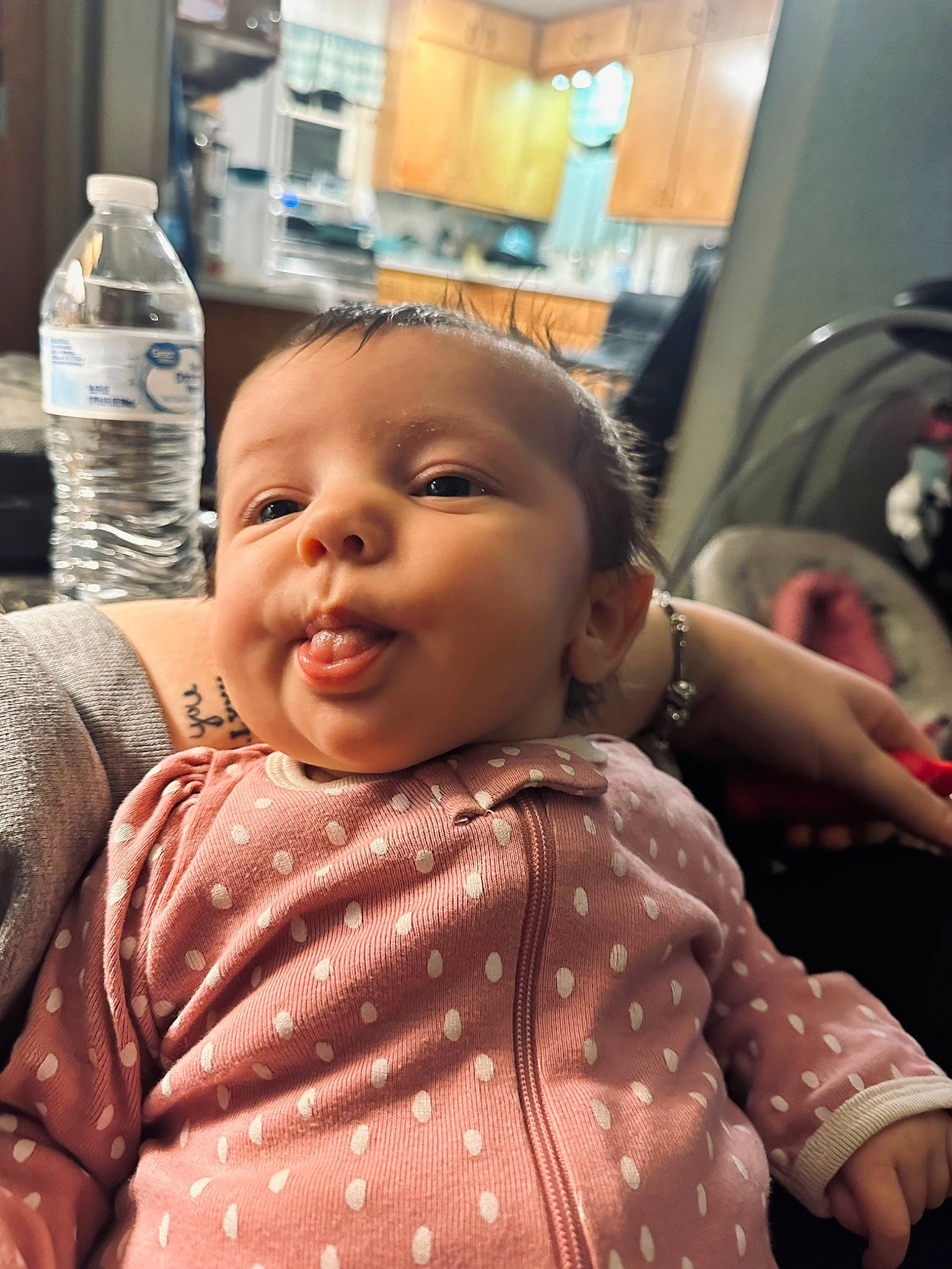 Indie Rose joined the competition — help win amazing prizes! baby, bottle, cheek, cool, drinking_water, eyelash, hairstyle, happy, human_body, iris, lip, mineral_water, mouth, nose, person, plastic_bottle, skin, sleeve, smile, toddler