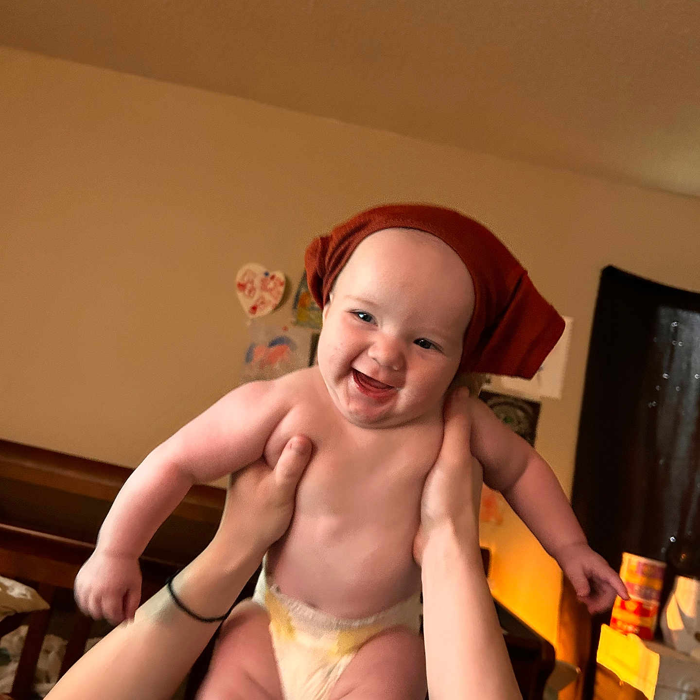 Noble joined the competition — help win amazing prizes! architecture, baby, babylaughing, bodypart, building, clothing, diaper, face, finger, furniture, hand, happy, hat, head, indoors, livingroom, person, photography, portrait, swimwear