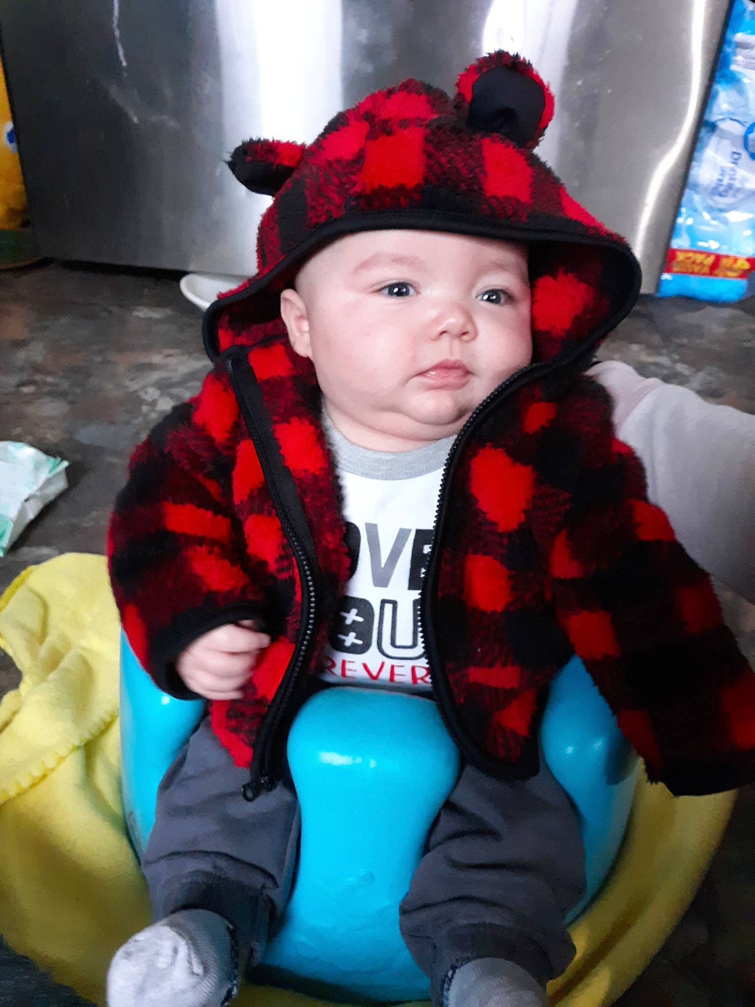 Zachary is registered to the contest to win money with this photo: child, costume, headwear, person, toddler