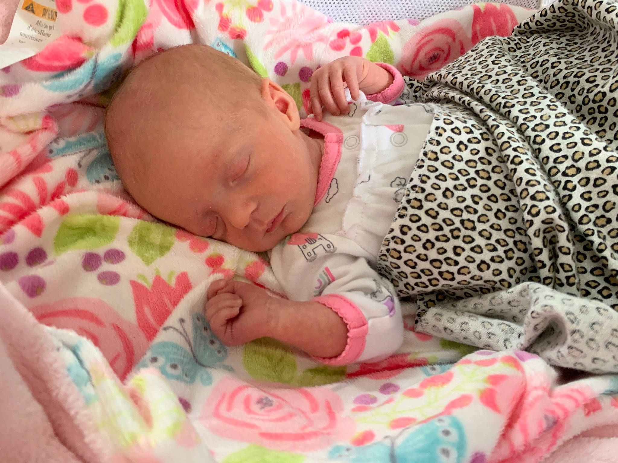 Sophia is registered to the contest to win money with this photo: baby, baby_products, baby_sleeping, baby_toddler_clothing, bedtime, birth, blanket, child, linens, nap, person, pink, product, sleep, textile, toddler