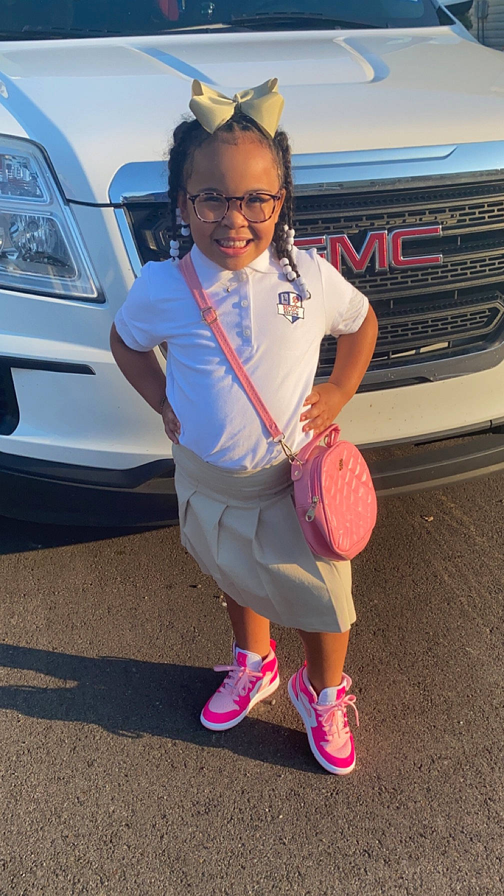 Jailyn joined the competition — help win amazing prizes! automotive_design, automotive_exterior, automotive_lighting, automotive_tire, bumper, car, electric_blue, eyewear, footwear, glasses, happy, hood, joy, leg, motor_vehicle, person, personal_luxury_car, shoe, sneakers, travel