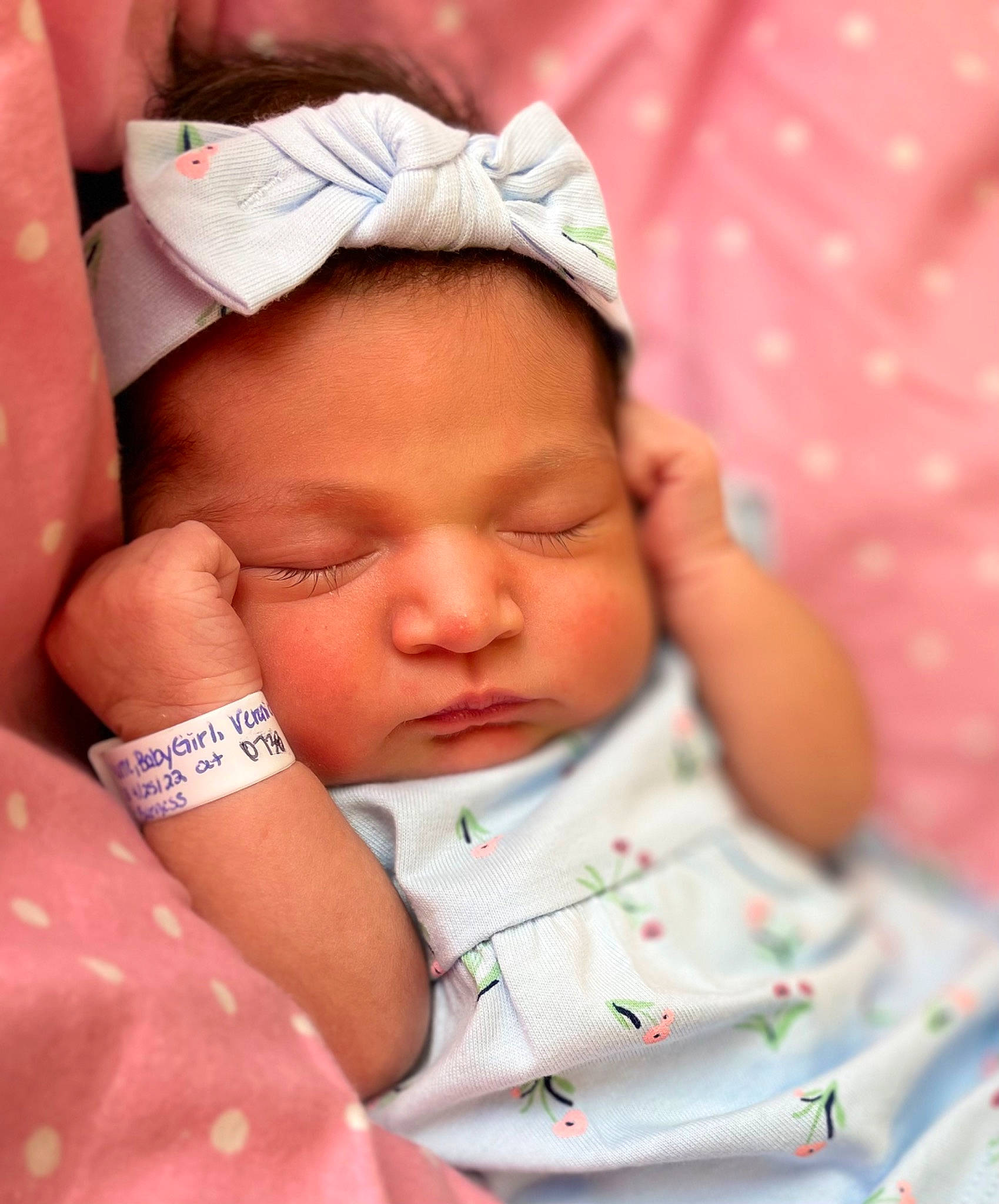 Natalie Danielle Aguirre joined the competition — help win amazing prizes! baby, baby_sleeping, baby_toddler_clothing, cheek, child, chin, comfort, eye, eyebrow, eyelash, finger, happy, lip, mouth, nose, person, pink, skin, sleeve, textile