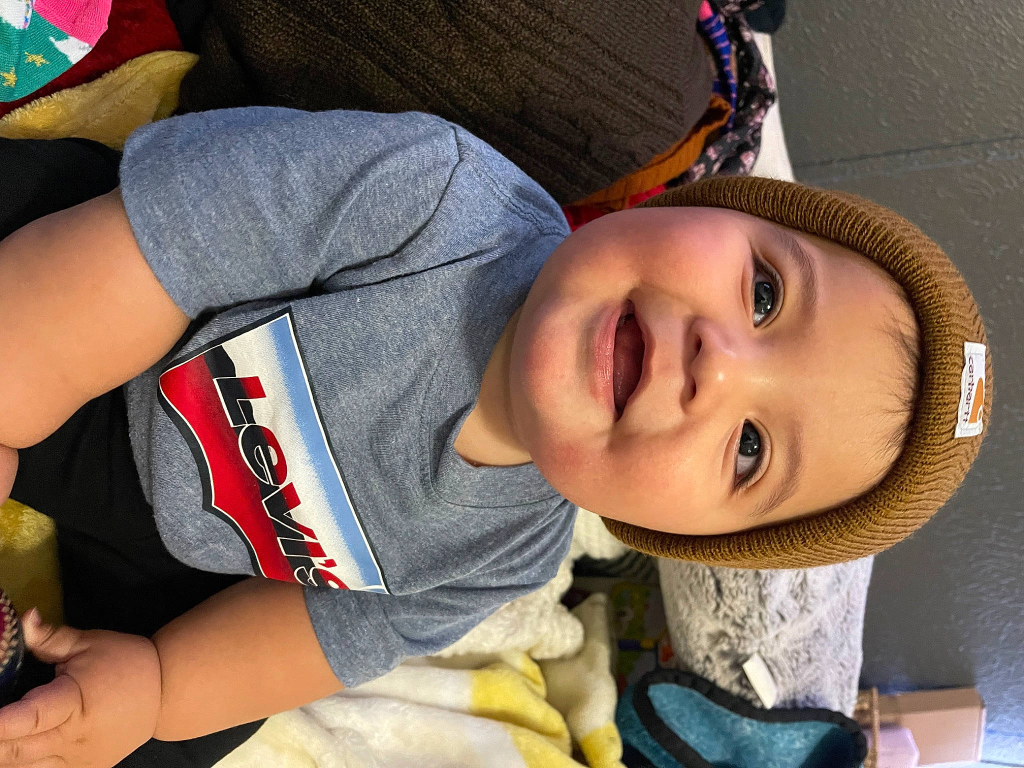 Jaime joined the competition — help win amazing prizes! cheek, chin, cocktail, cool, elbow, eye, facial_expression, fun, happy, headwear, human_body, lip, mouth, neck, nose, person, plant, skin, smile, toddler