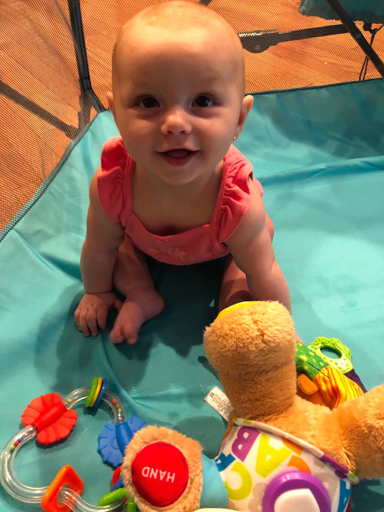 Emilee is registered to the contest to win money with this photo: baby, baby_products, baby_toys, child, fun, games, leisure, person, play, product, recreation, summer, toddler, toy, vacation