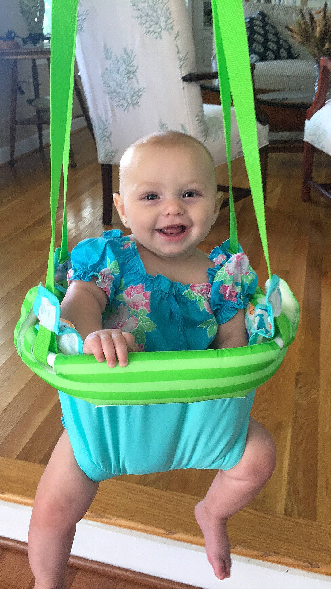 Emilee joined the competition — help win amazing prizes! baby, child, joy, person, product, swing, toddler