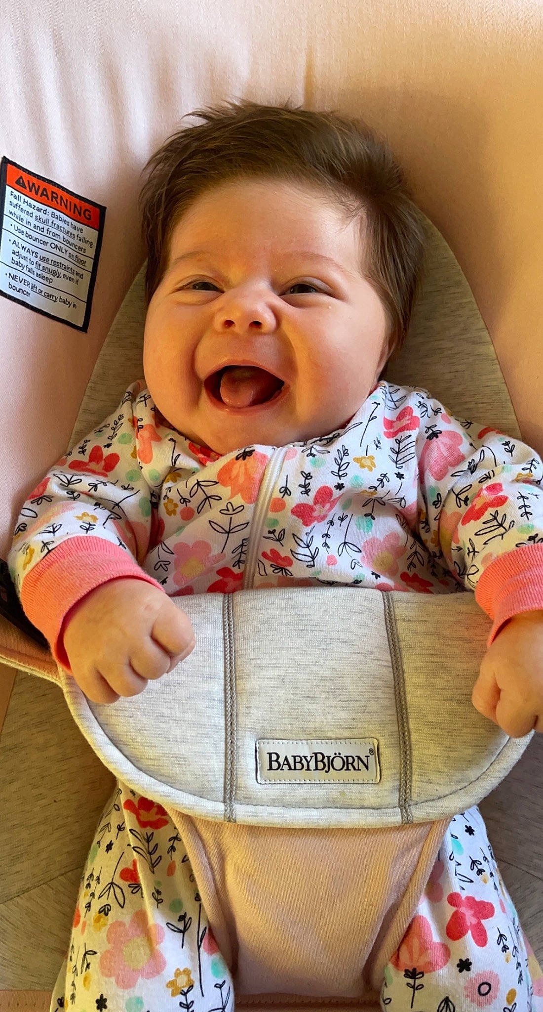 Madalynn is registered to the contest to win money with this photo: baby, baby_laughing, baby_safety, baby_toddler_clothing, cheek, child, chin, collar, comfort, eye, face, facial_expression, happy, iris, nose, person, product, skin, sleeve, smile