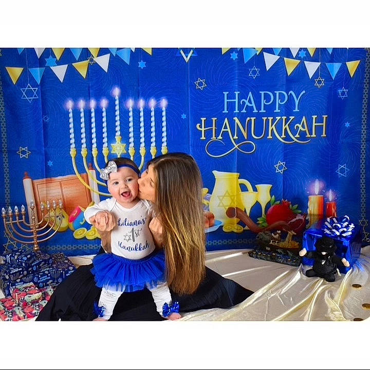 Liliana joined the competition — help win amazing prizes! advertising, aqua, baby, blue, candle, decoration, electric_blue, event, font, fun, happy, headwear, leisure, person, product, purple, recreation, rectangle, room, smile