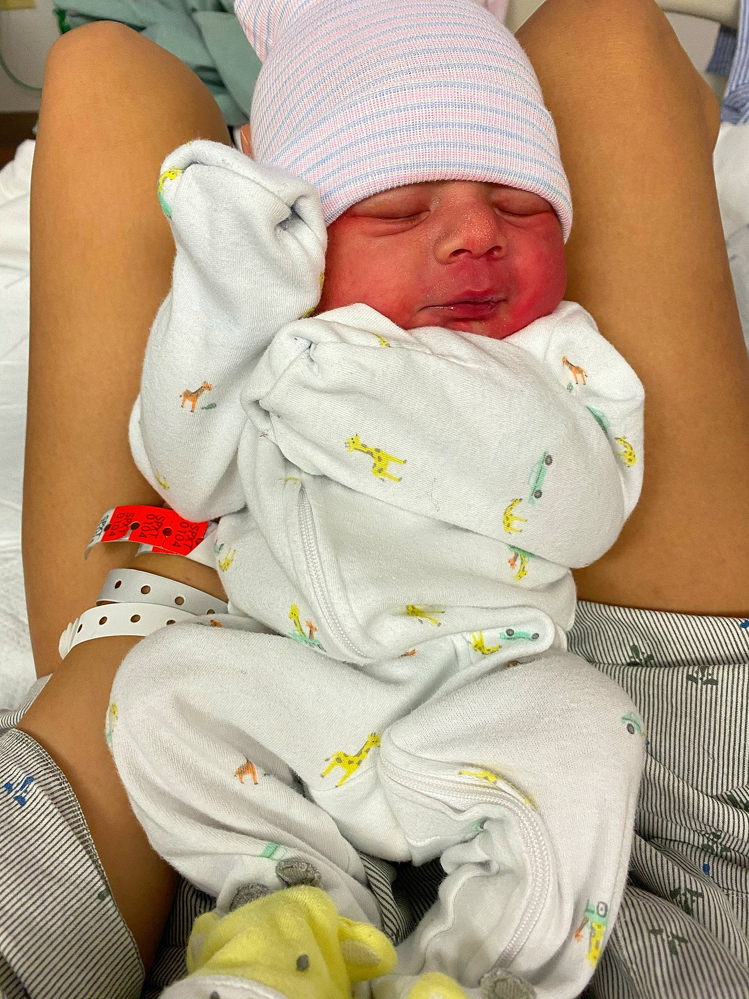 Mateo Jesse Clinkenbeard joined the competition — help win amazing prizes! baby, baby_sleeping, baby_toddler_clothing, child, comfort, elbow, finger, grass, green, headwear, human_leg, joint, knee, lap, person, skin, textile, thigh, thumb, toddler