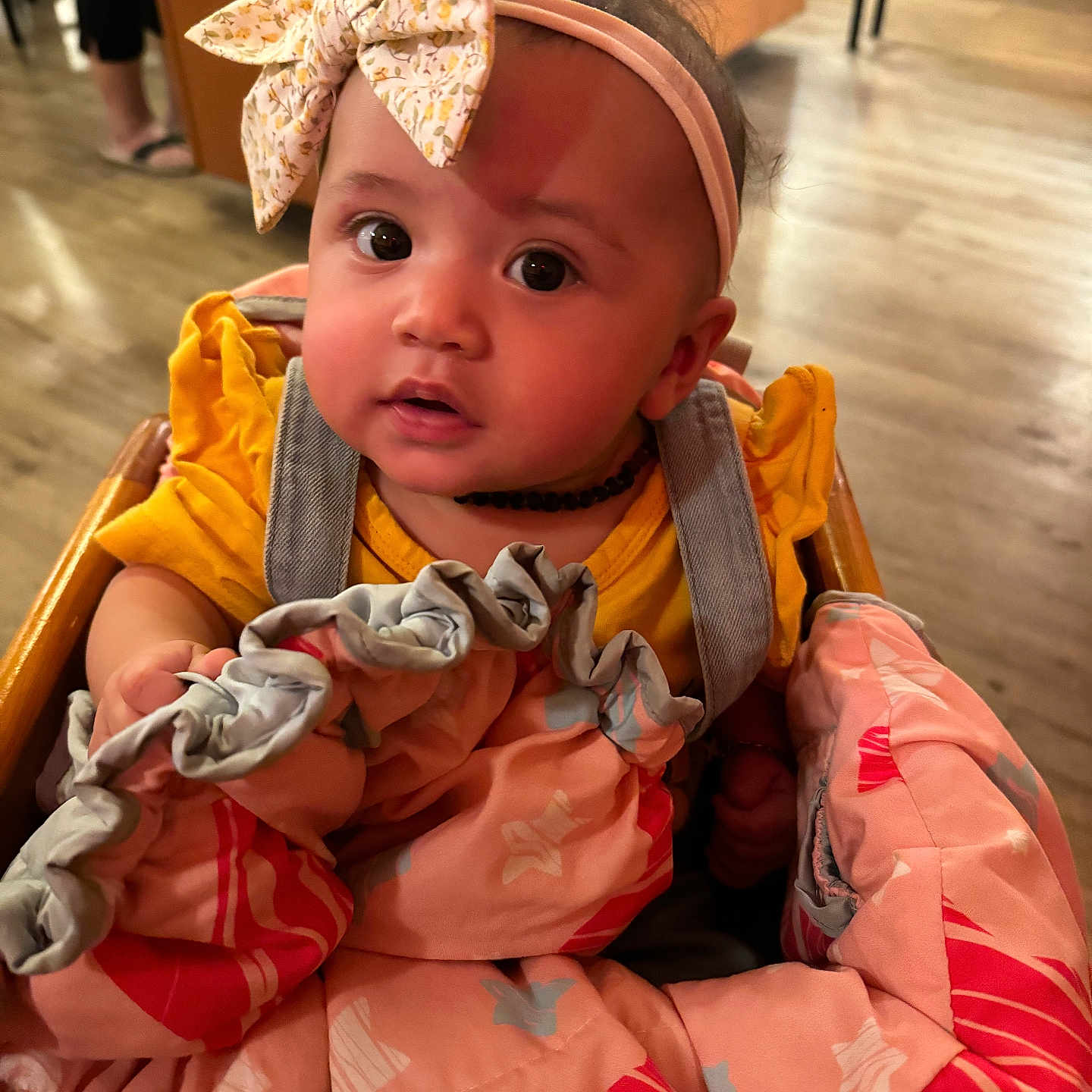 Scarlett Rose joined the competition — help win amazing prizes! accessories, baby, bodypart, clothing, dress, face, fashion, finger, footwear, formalwear, gown, hand, hardwood, hat, head, jewelry, necklace, person, shoe, wood