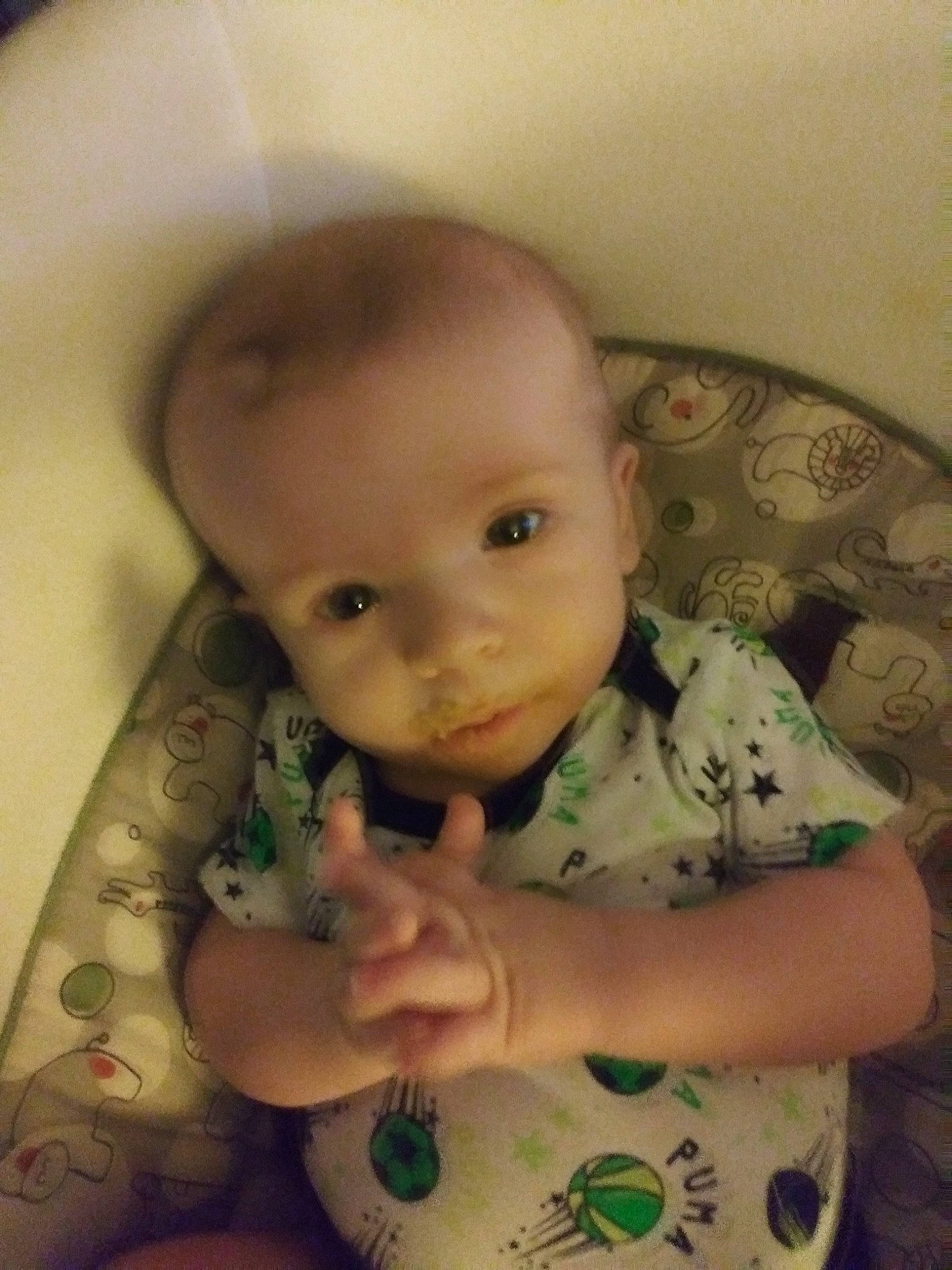 Benny is registered to the contest to win money with this photo: baby, cheek, child, eye, face, forehead, head, lip, mouth, nose, person, skin, toddler