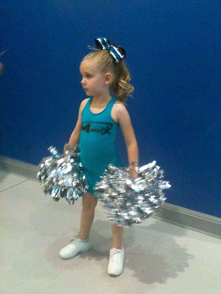 Babygirl is registered to the contest to win money with this photo: cheerleading, child, dancer, person