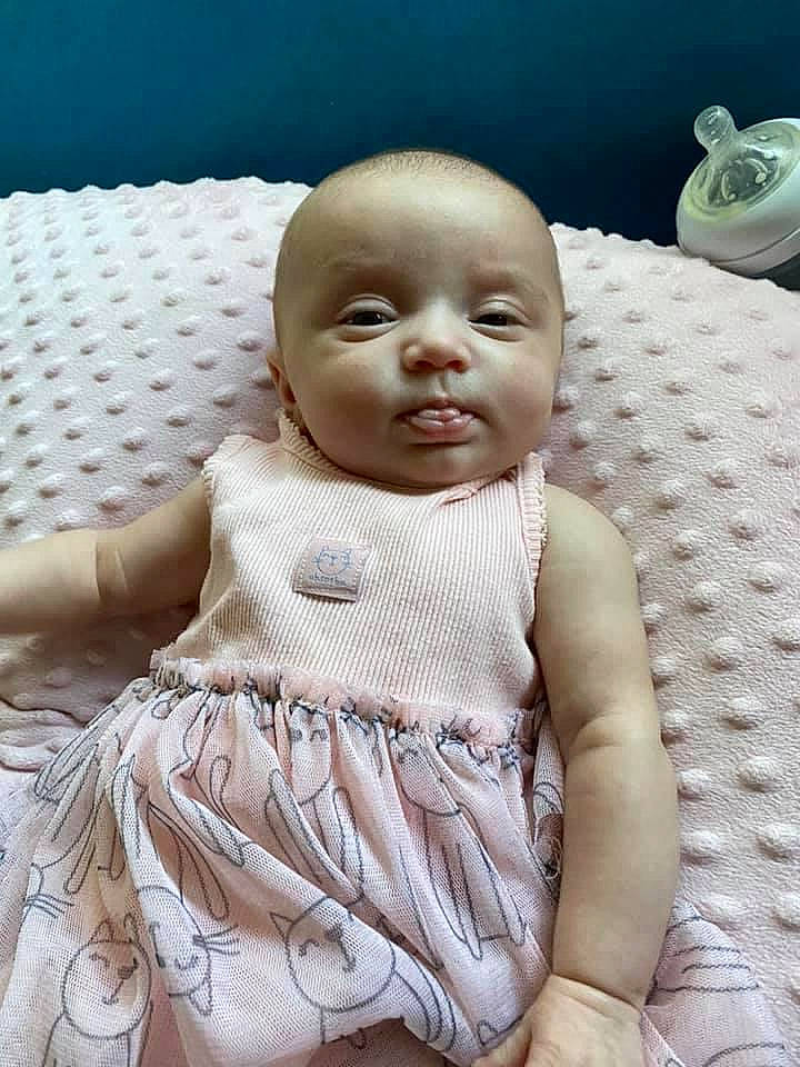 Allie joined the competition — help win amazing prizes! baby, cheek, child, eye, face, head, person, skin, smile, toddler