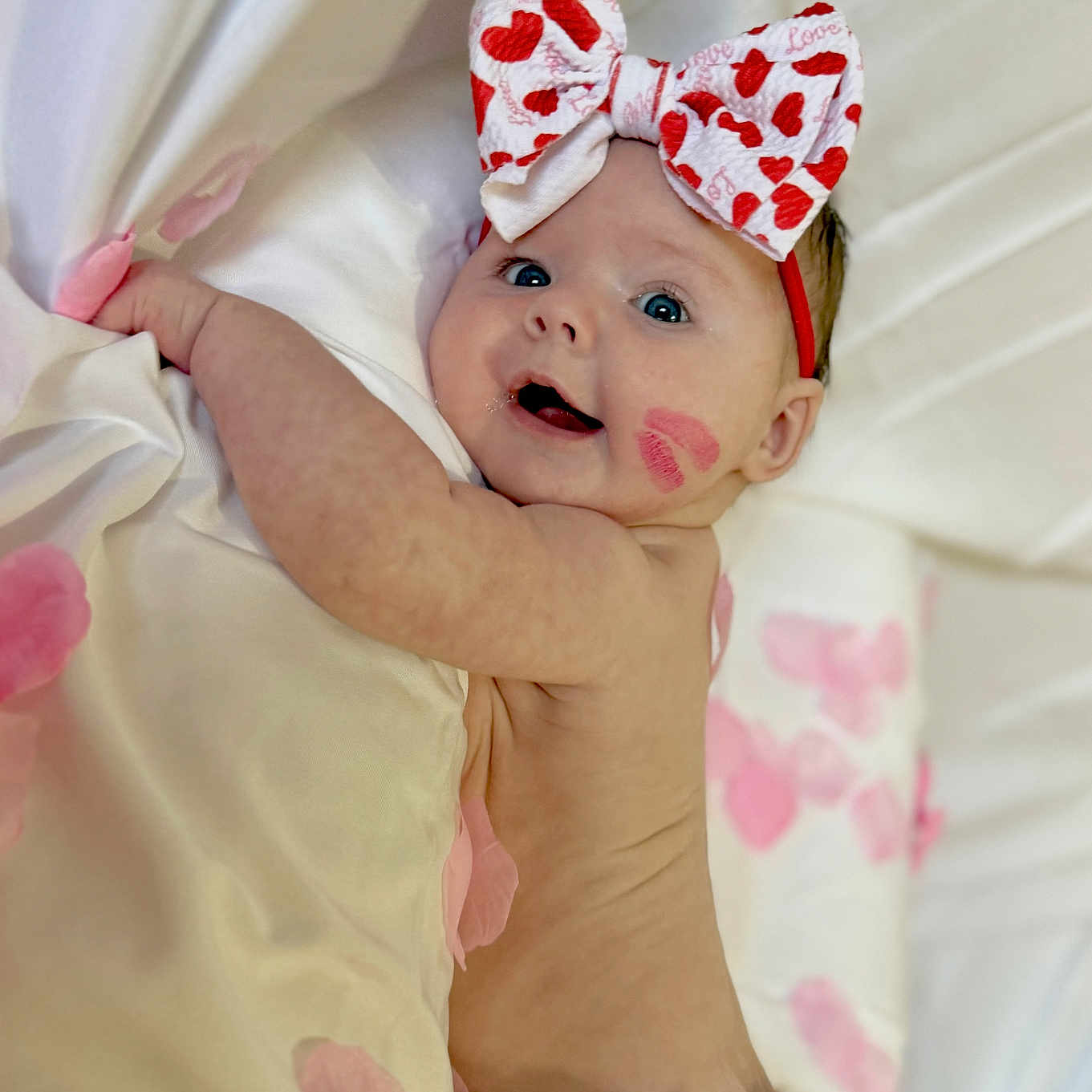 Oakley joined the competition — help win amazing prizes! accessories, baby, bed, blanket, bodypart, bonnet, clothing, couch, face, finger, furniture, hand, happy, hat, head, newborn, person, photography, portrait, smile