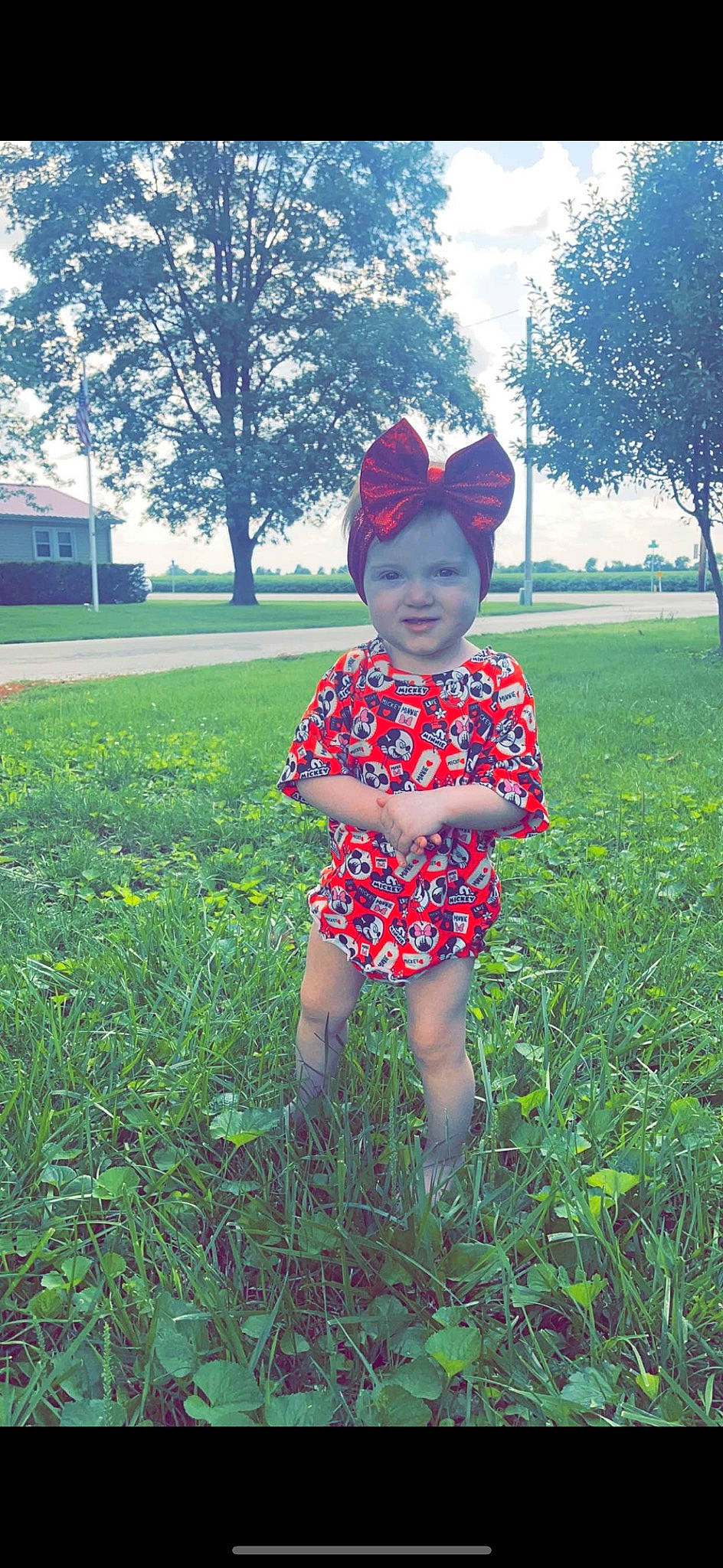 Raighlynn is registered to the contest to win money with this photo: baby_toddler_clothing, cap, fun, grass, grassland, groundcover, happy, hat, headwear, leaf, mammal, meadow, morning, nature, people_in_nature, person, plant, sky, sunlight, tints_and_shades
