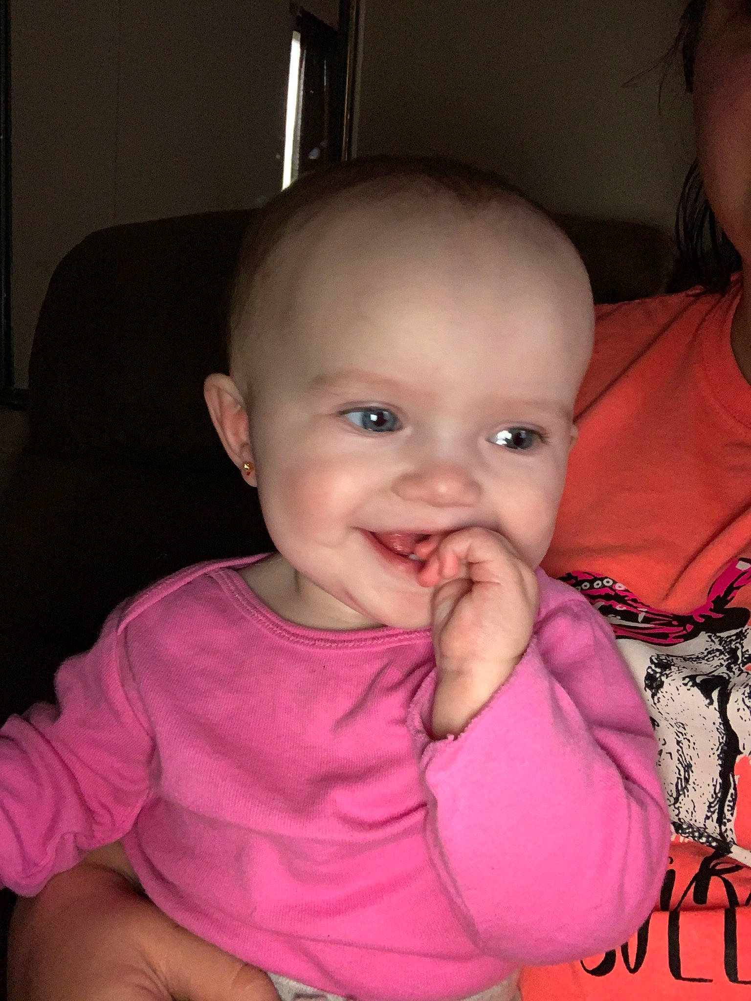 Chloe joined the competition — help win amazing prizes! baby, cheek, child, chin, ear, eye, face, facial_expression, forehead, fun, head, iris, joy, lip, mouth, nose, organ, person, pink, skin